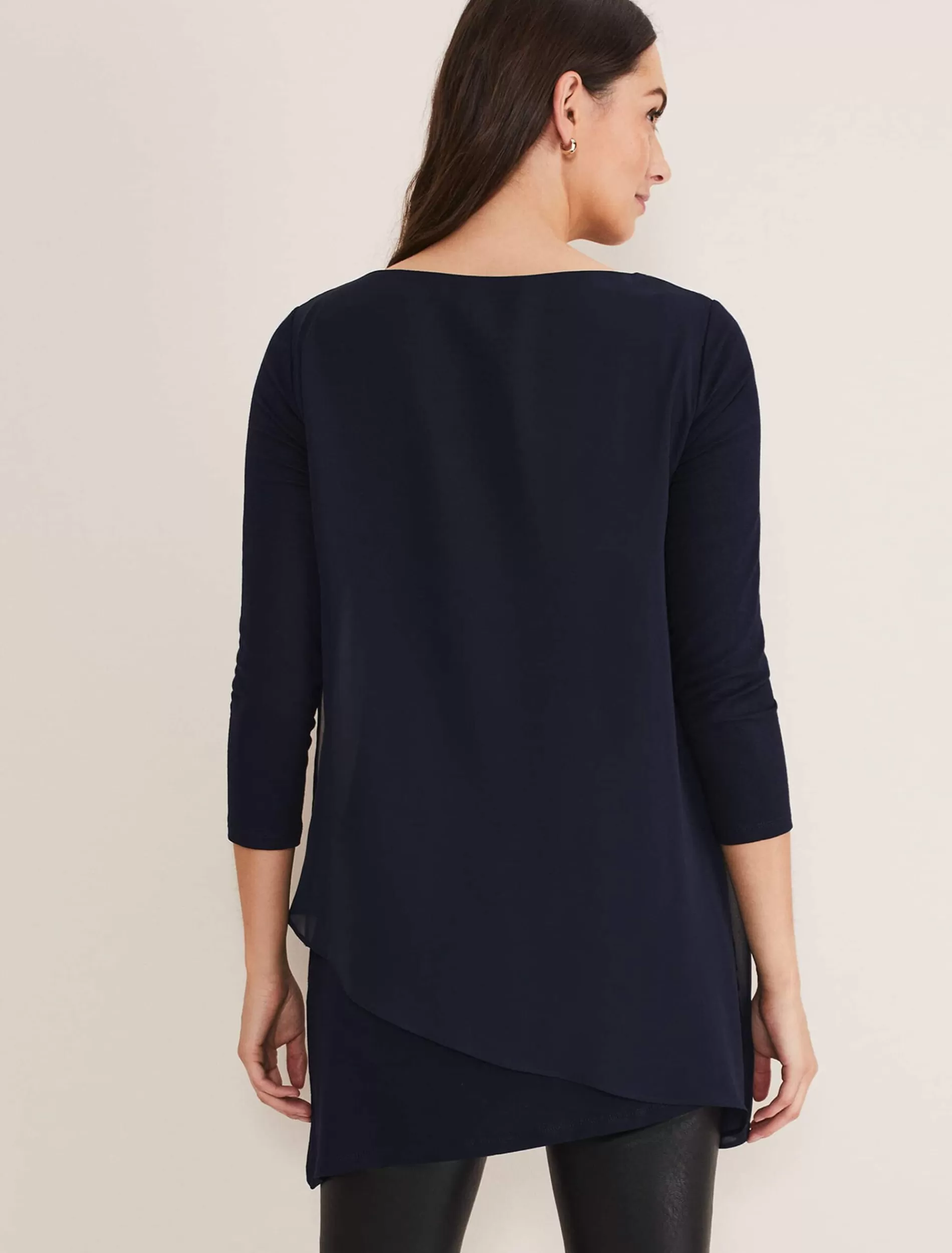 Phase Eight Mika Longline Top Midnight Best Sale