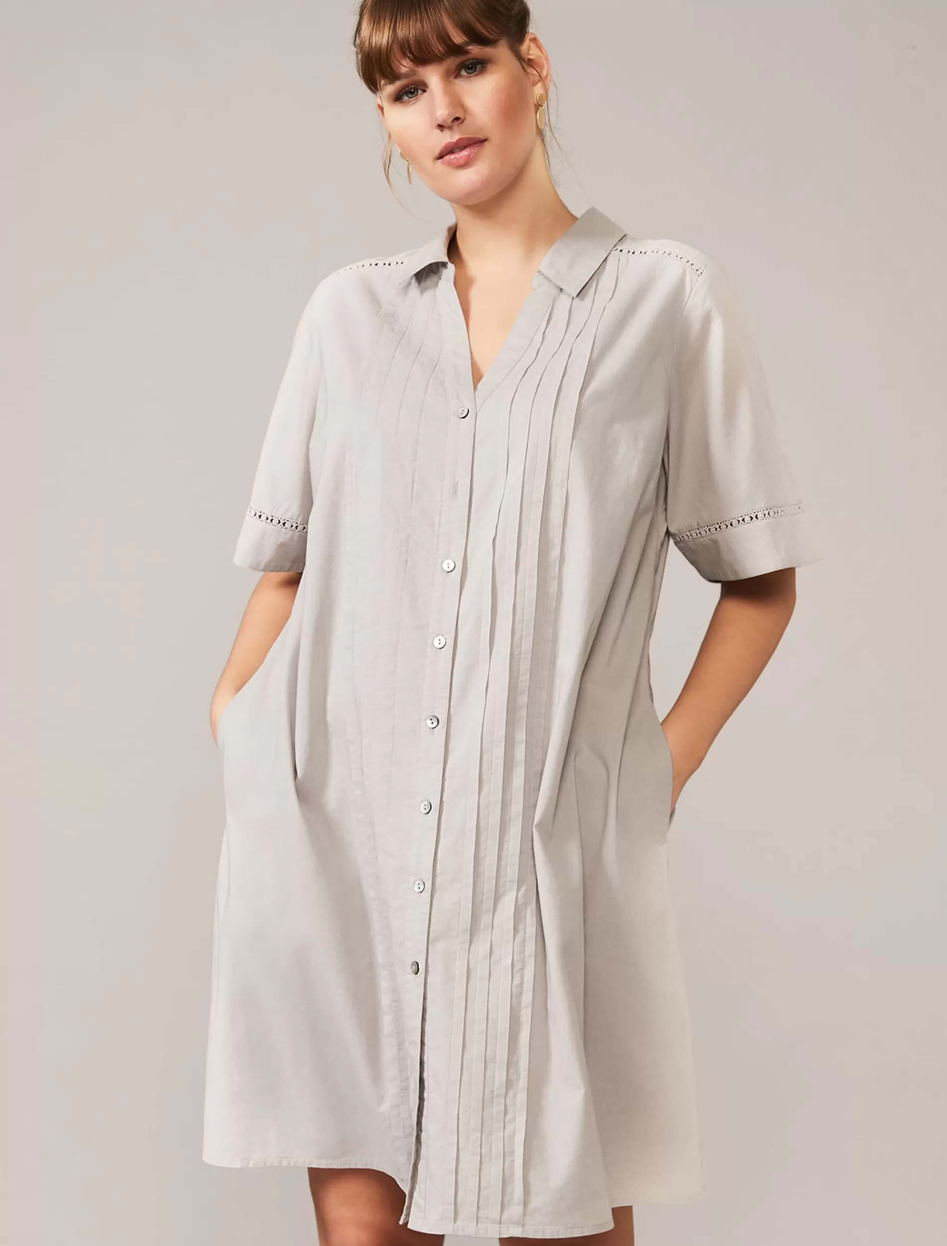 Phase Eight Mikayla Shirt Dress Grey Flash Sale