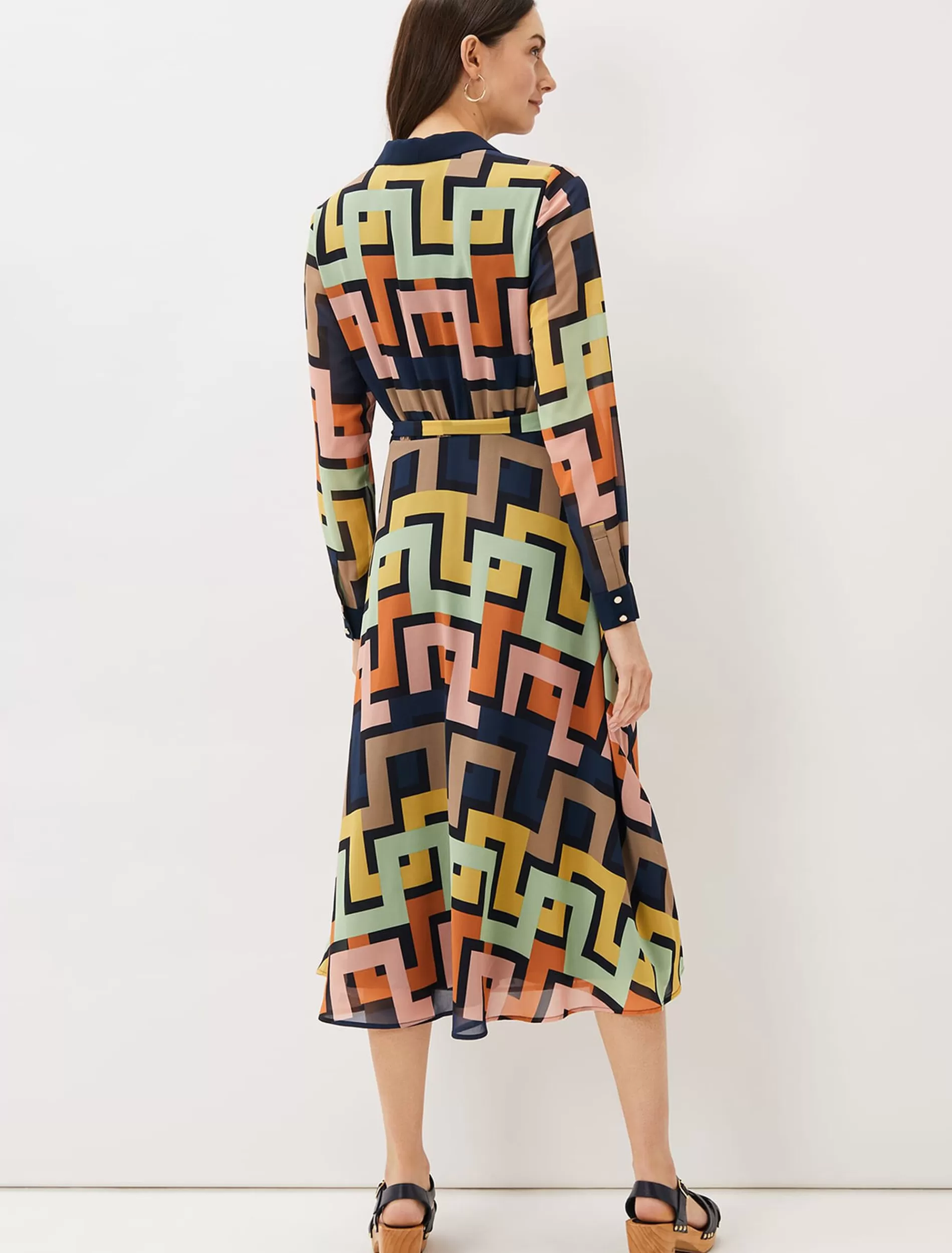 Phase Eight Milano Shirt Dress Multi-Coloured Best Sale