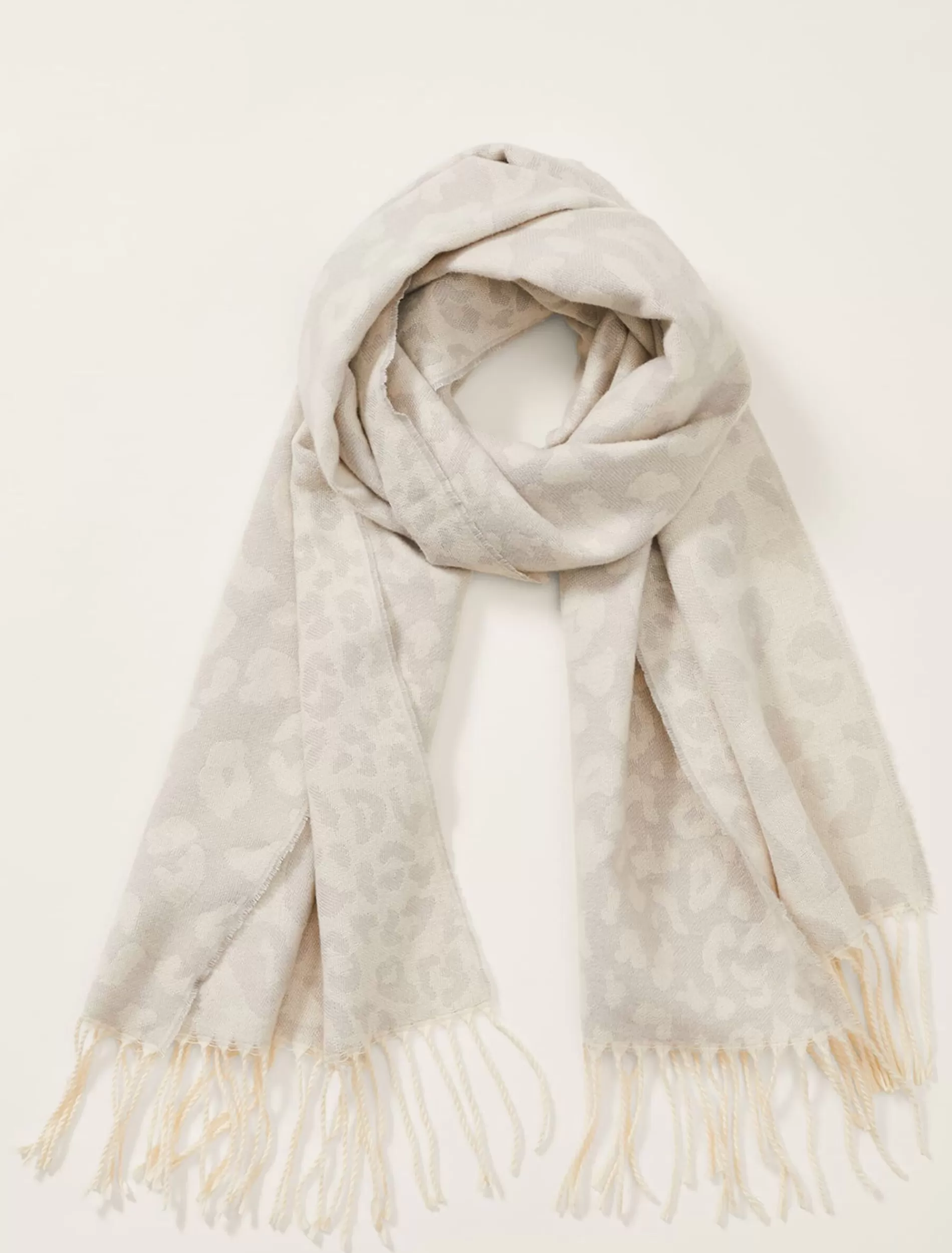 Phase Eight Mimi Leopard Scarf Grey/Ivory Best Sale