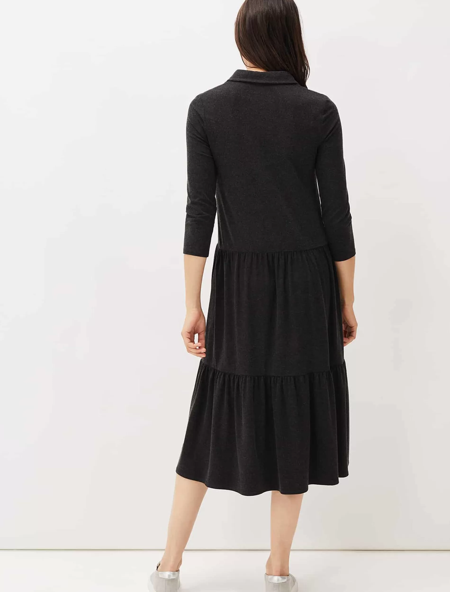 Phase Eight Mina Snuggle Midi Dress Charcoal Best