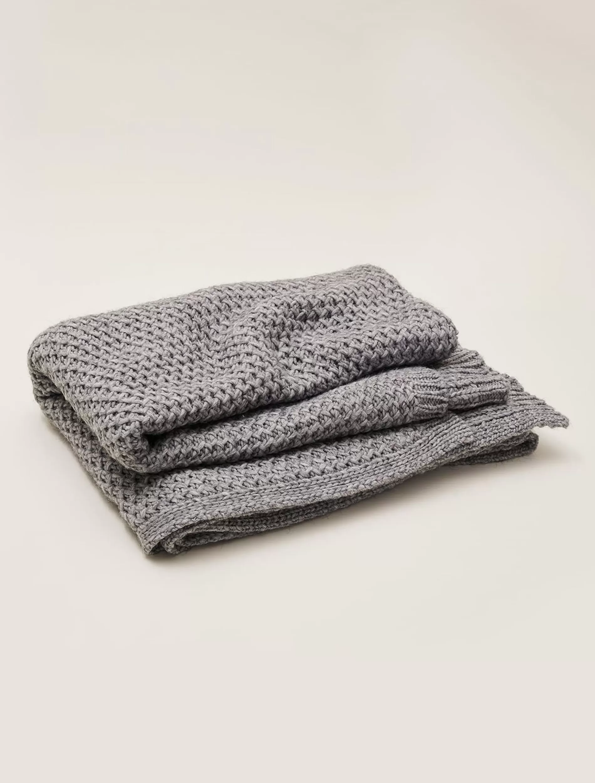 Phase Eight Miya Knitted Blanket Grey Online