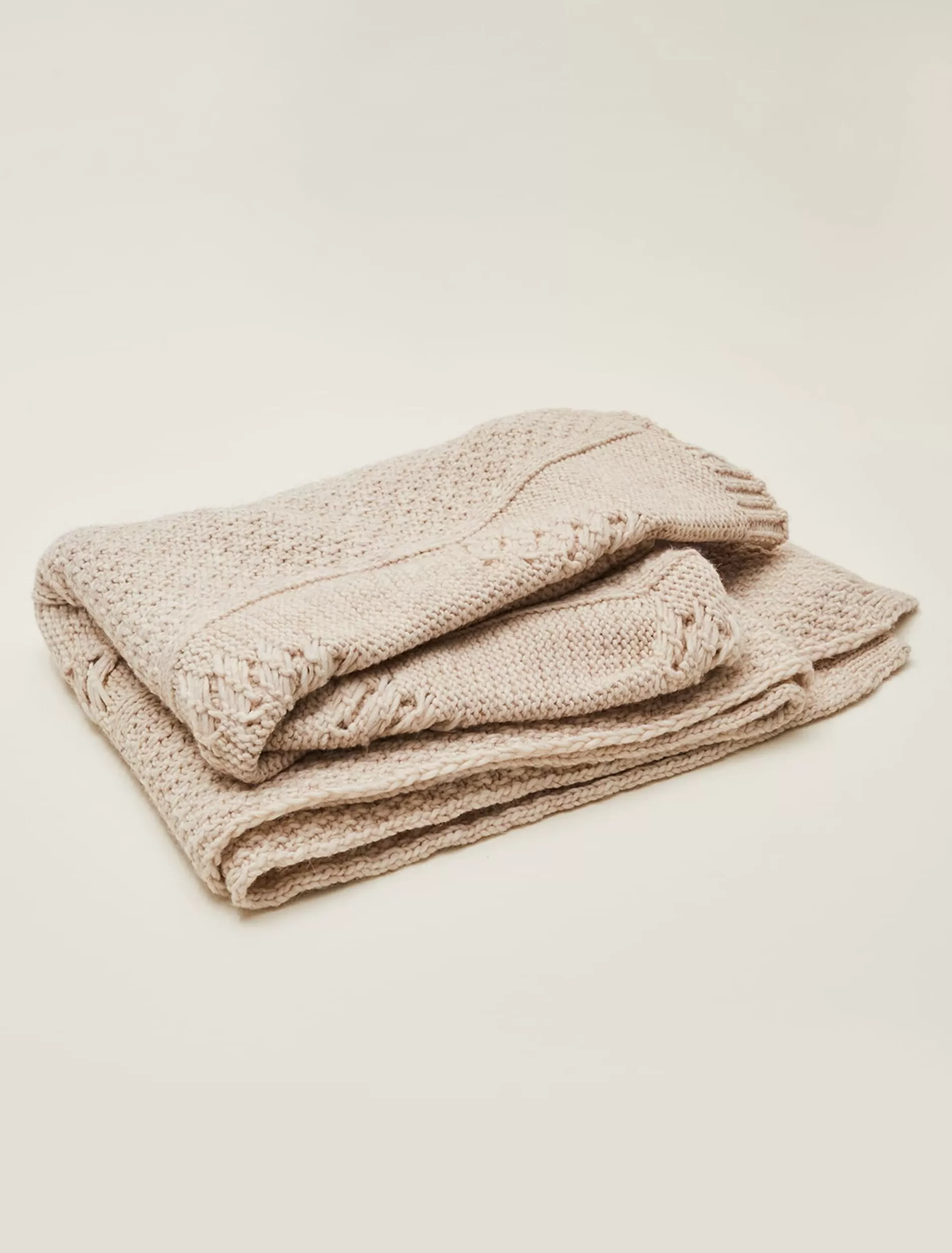 Phase Eight Miya Knitted Blanket Cream Cheap