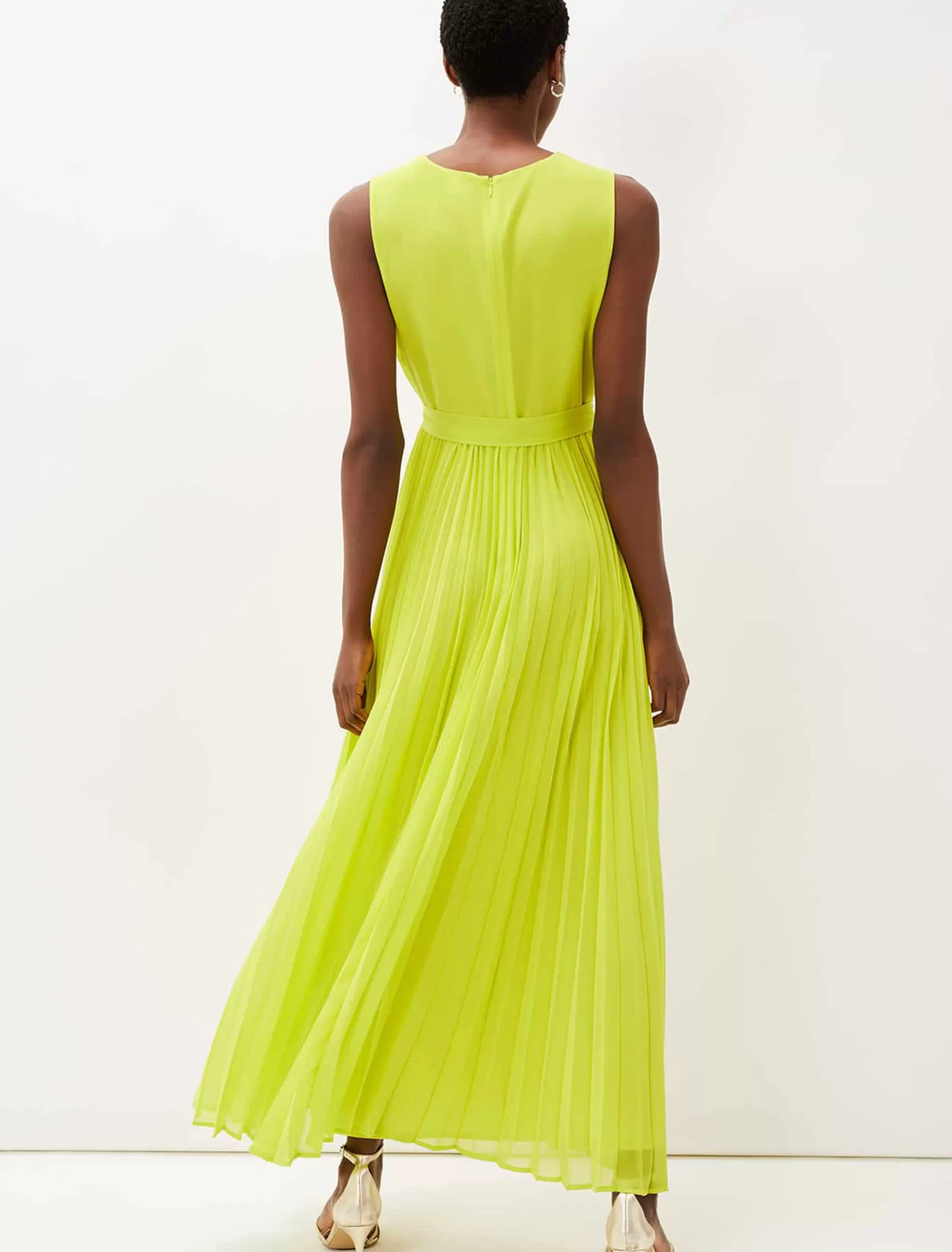 Phase Eight Molly Chiffon Maxi Dress Lime Best Sale