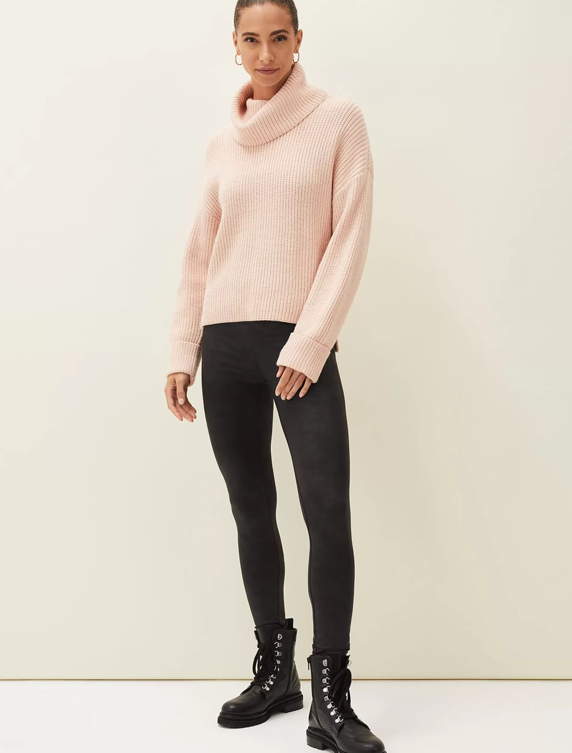 Phase Eight Molly Textured Leggings Black Online