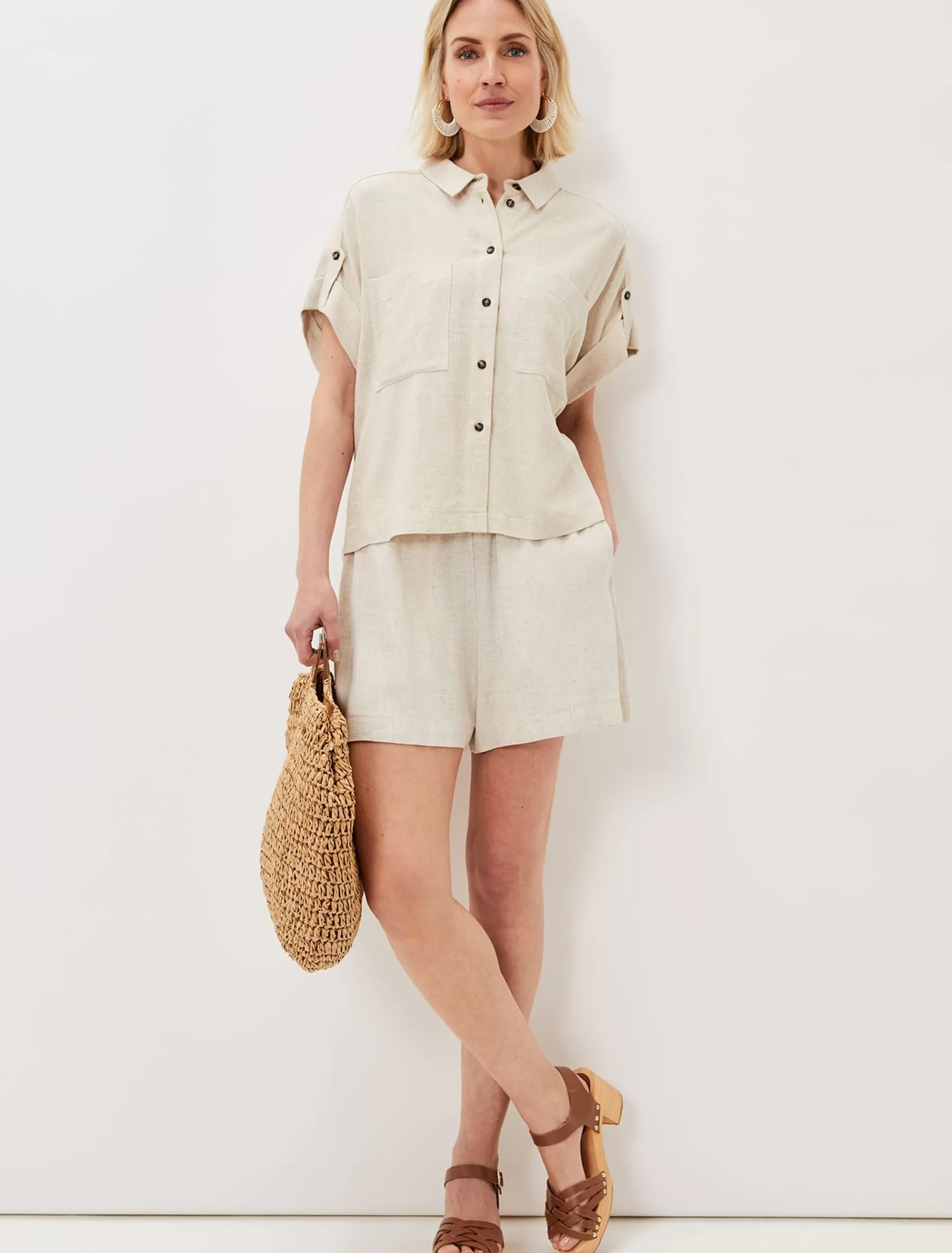 Phase Eight Mona Utility Short Natural Hot