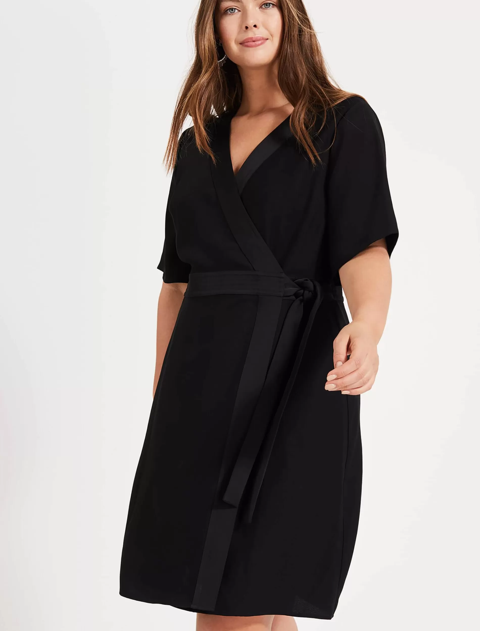 Phase Eight Monica Wrap Dress Black Shop