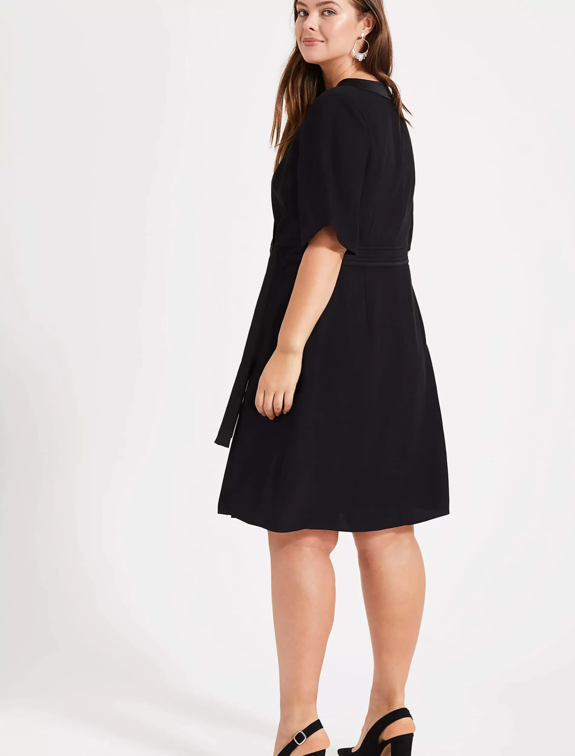 Phase Eight Monica Wrap Dress Black Shop