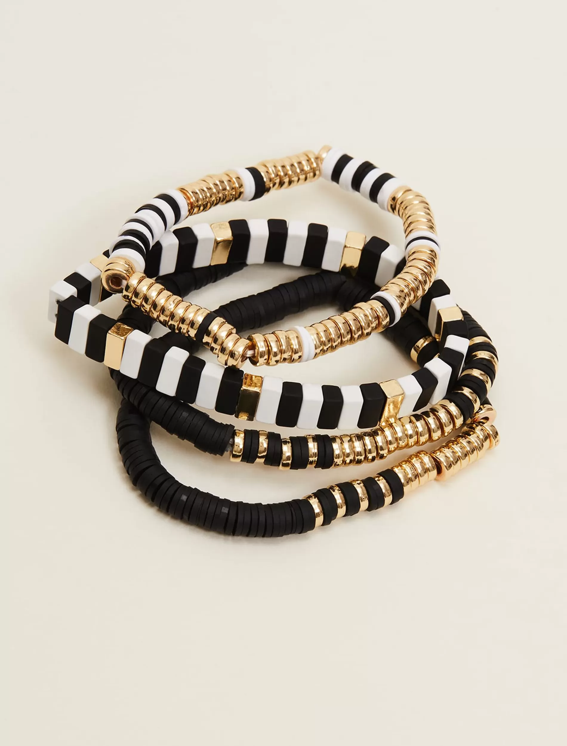 Phase Eight Mono Beaded Bracelet Pack Black/White Cheap