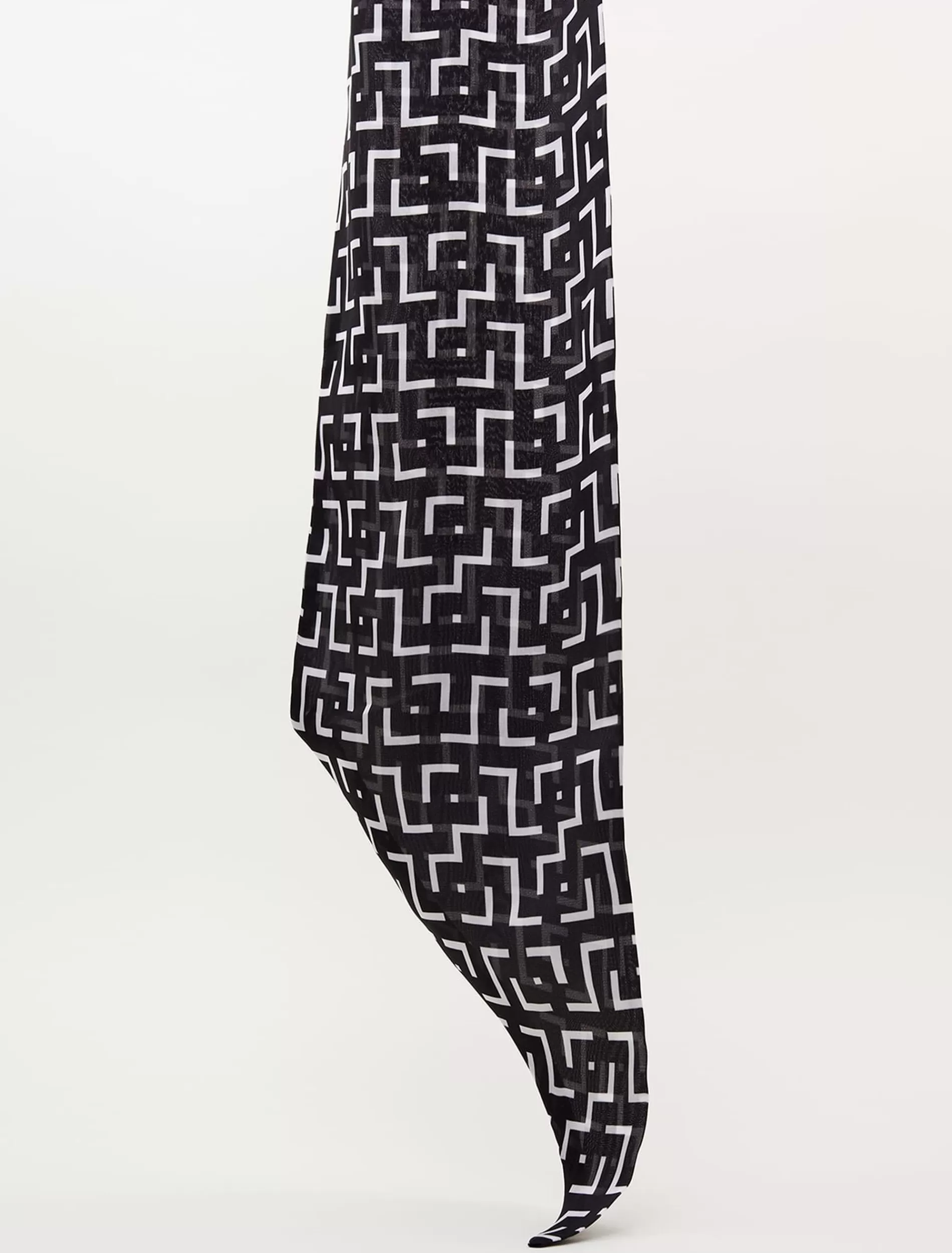 Phase Eight Mono Geo Lightweight Scarf Black/White Online