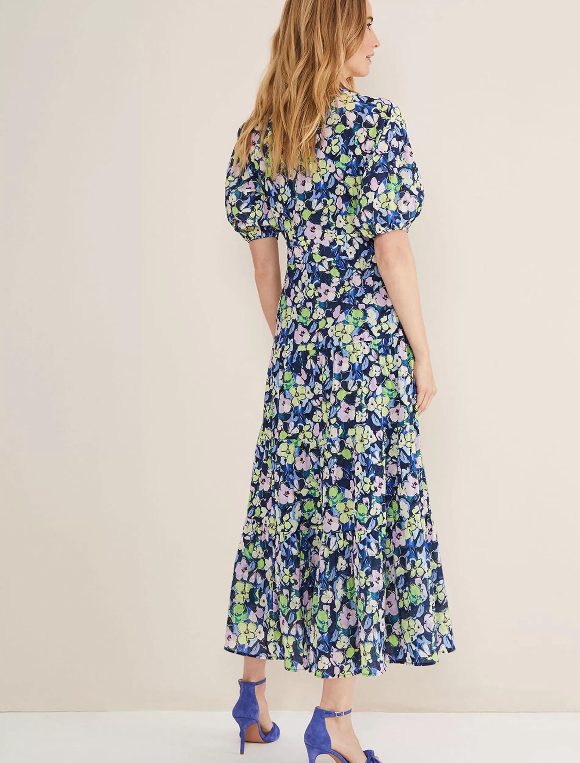 Phase Eight Morven Floral Maxi Dress Navy/Multi Shop