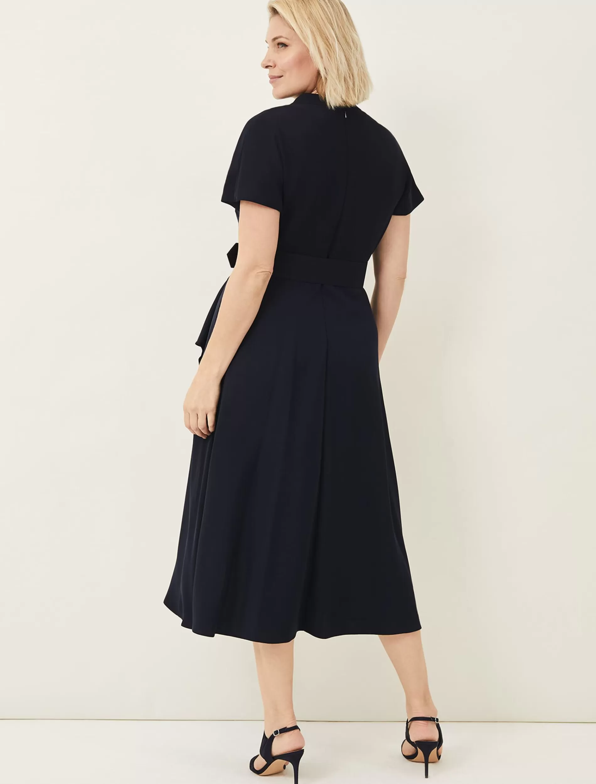 Phase Eight Mylee Belted Dress Navy Store