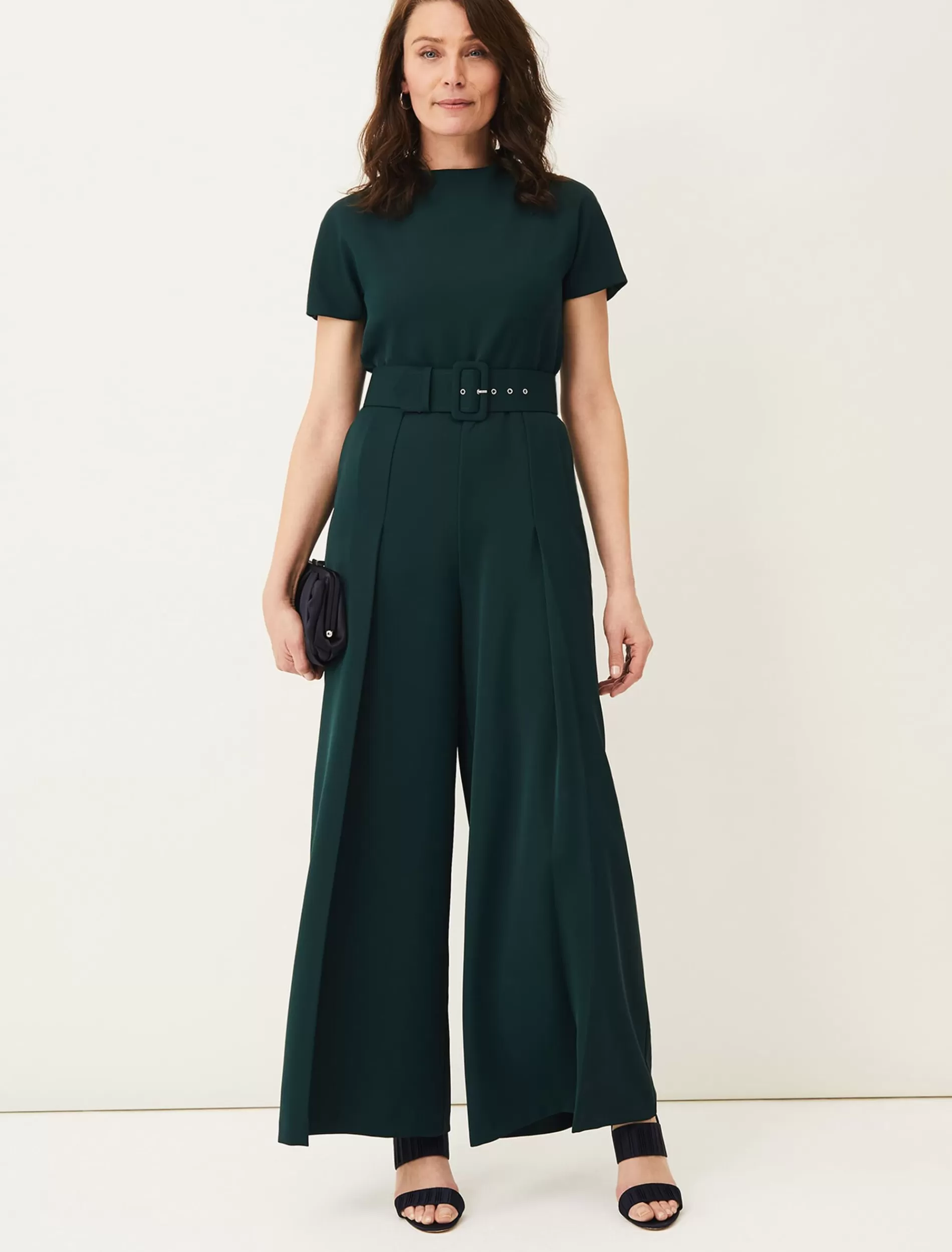 Phase Eight Mylee Belted Jumpsuit Pine Best