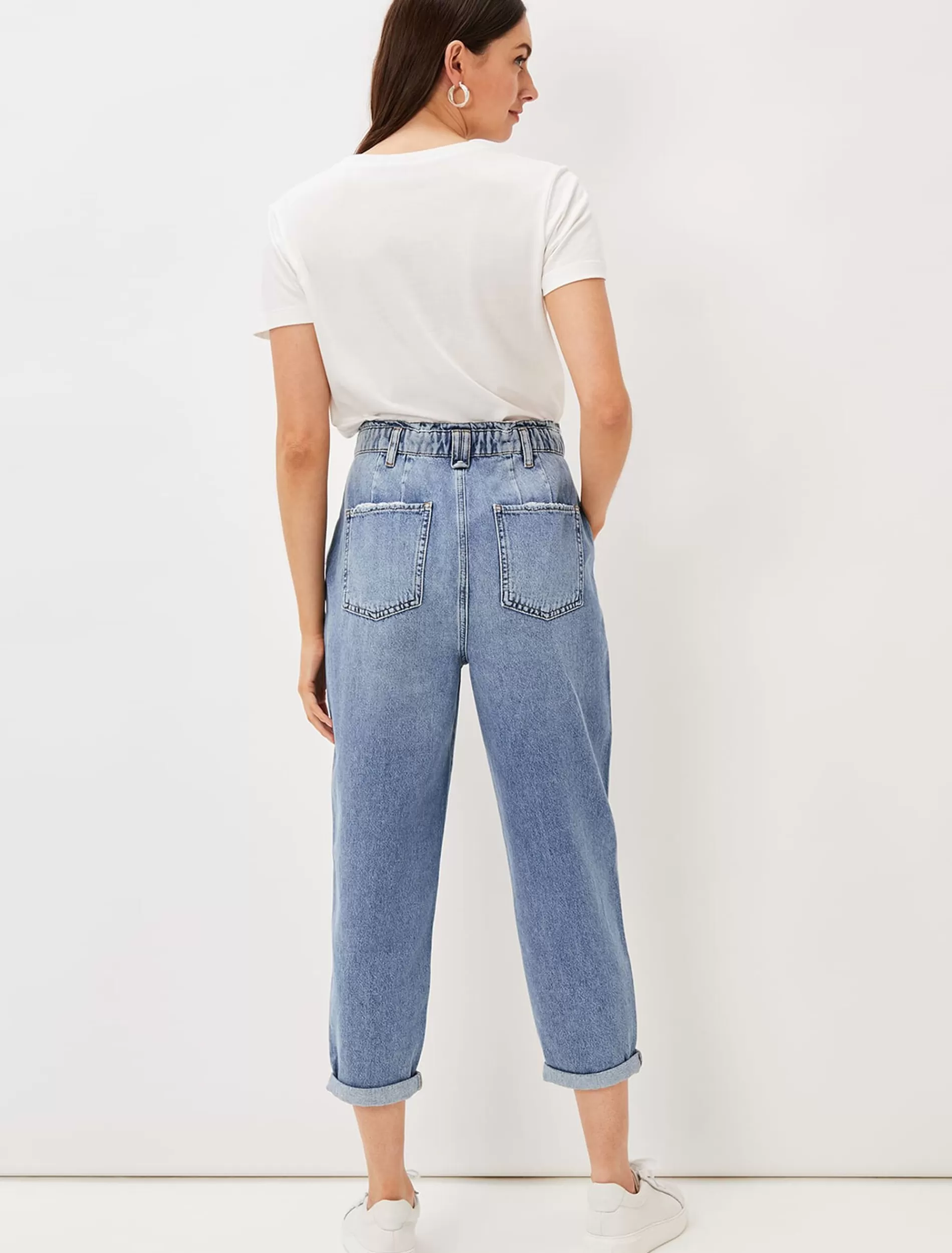 Phase Eight Nadina Paper Bag Waist Jean Mid Wash Online