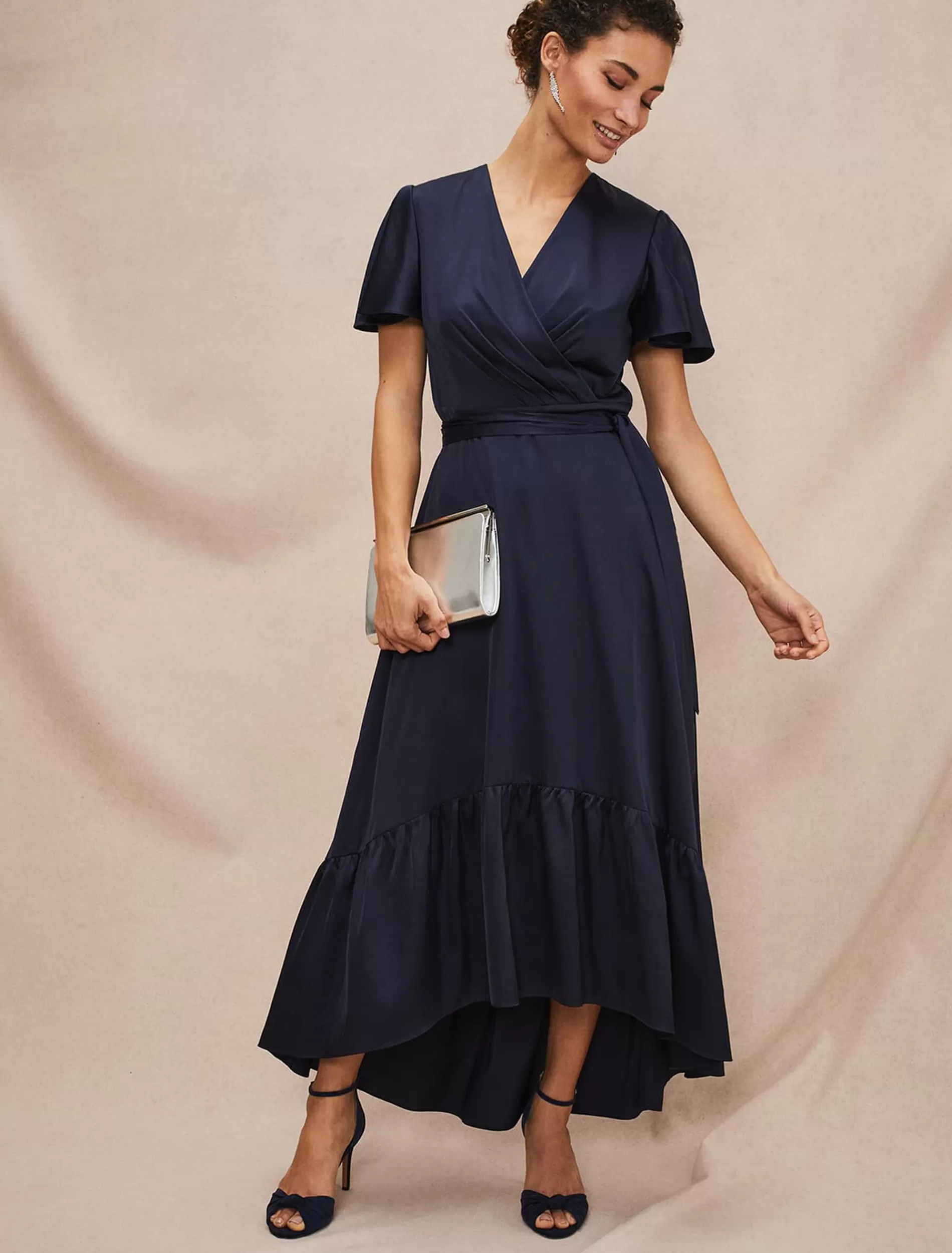 Phase Eight Nancie Eclipse Hem Dress Navy Best Sale