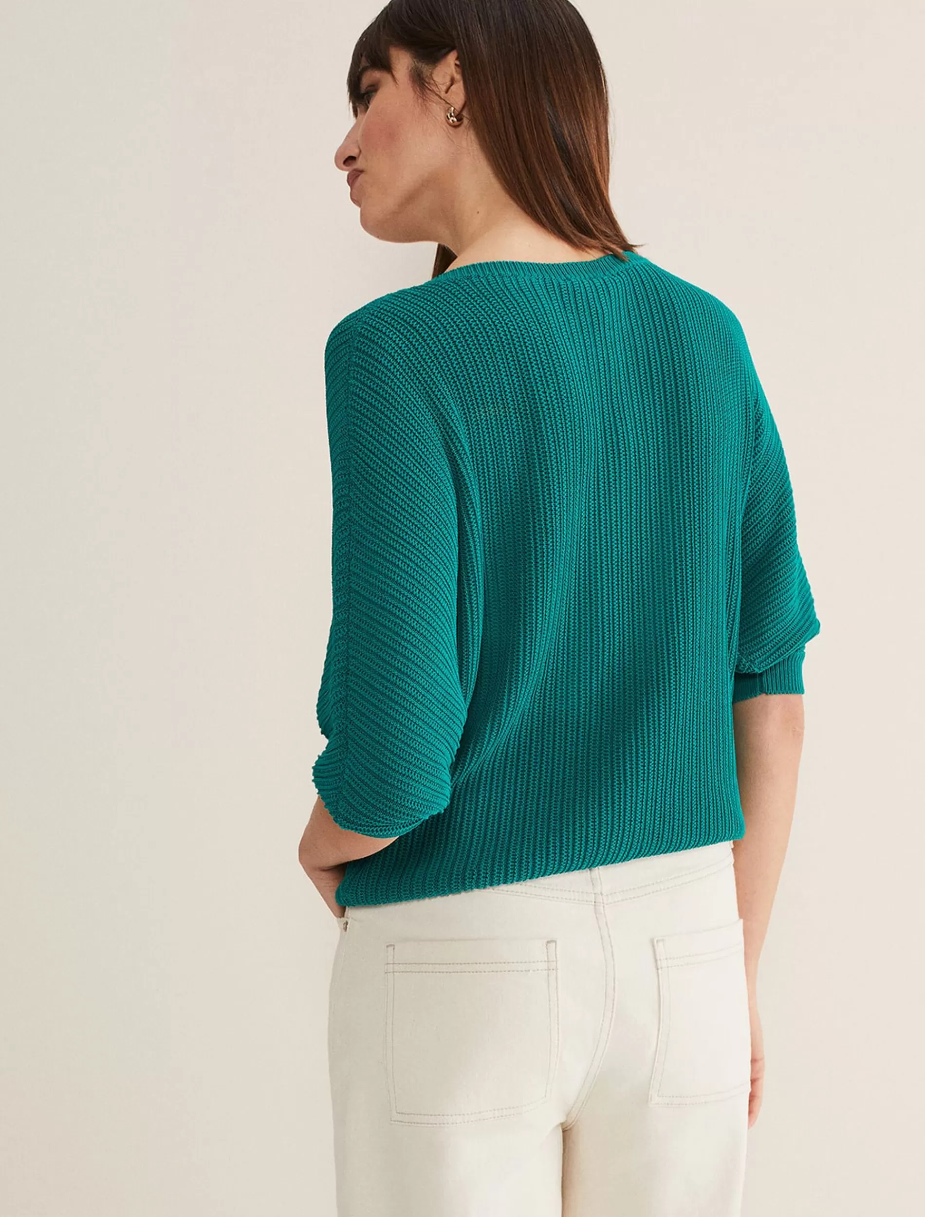 Phase Eight Naya Textured Corded Knit Teal Cheap