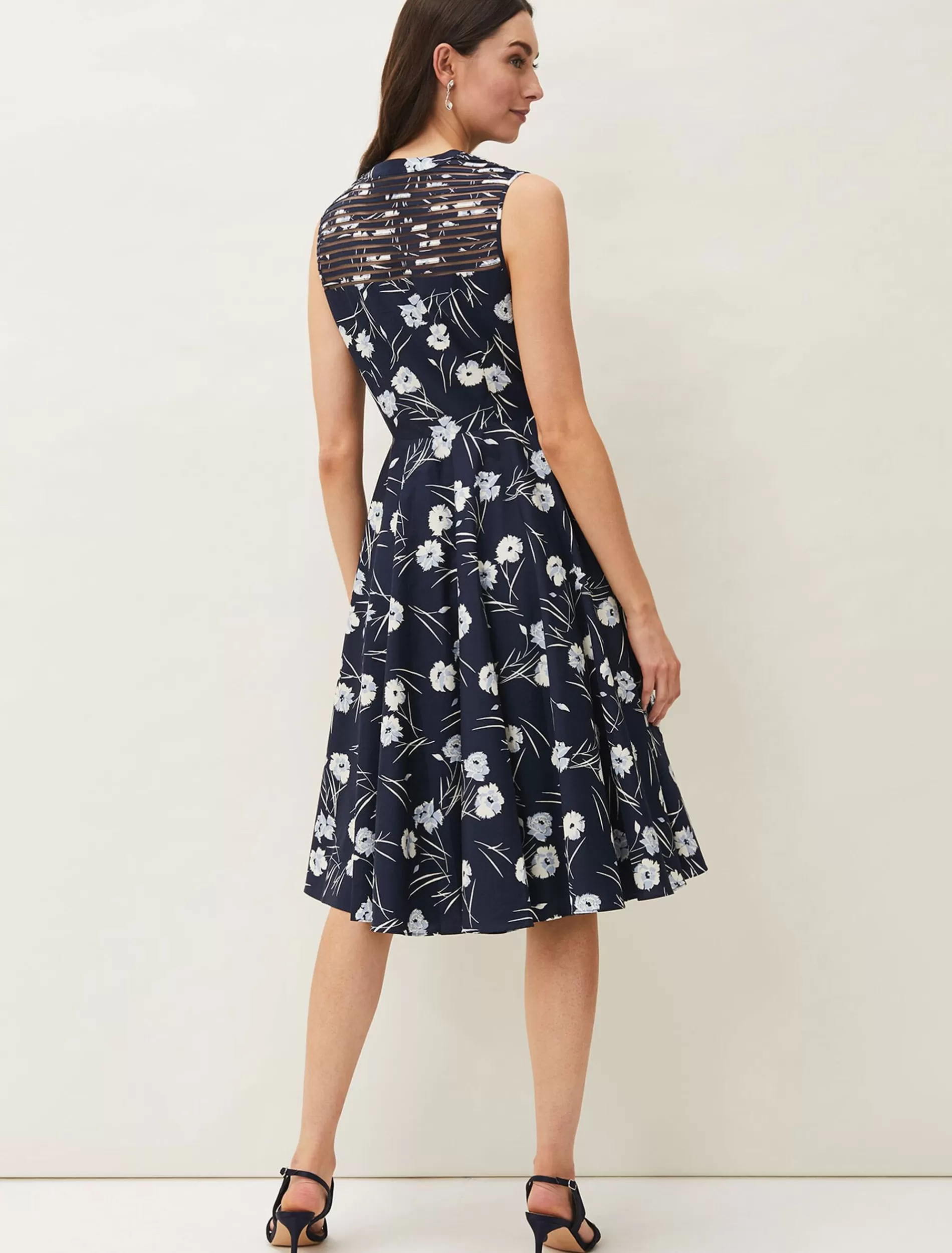 Phase Eight Neha Floral Print Dress Navy Multi Shop