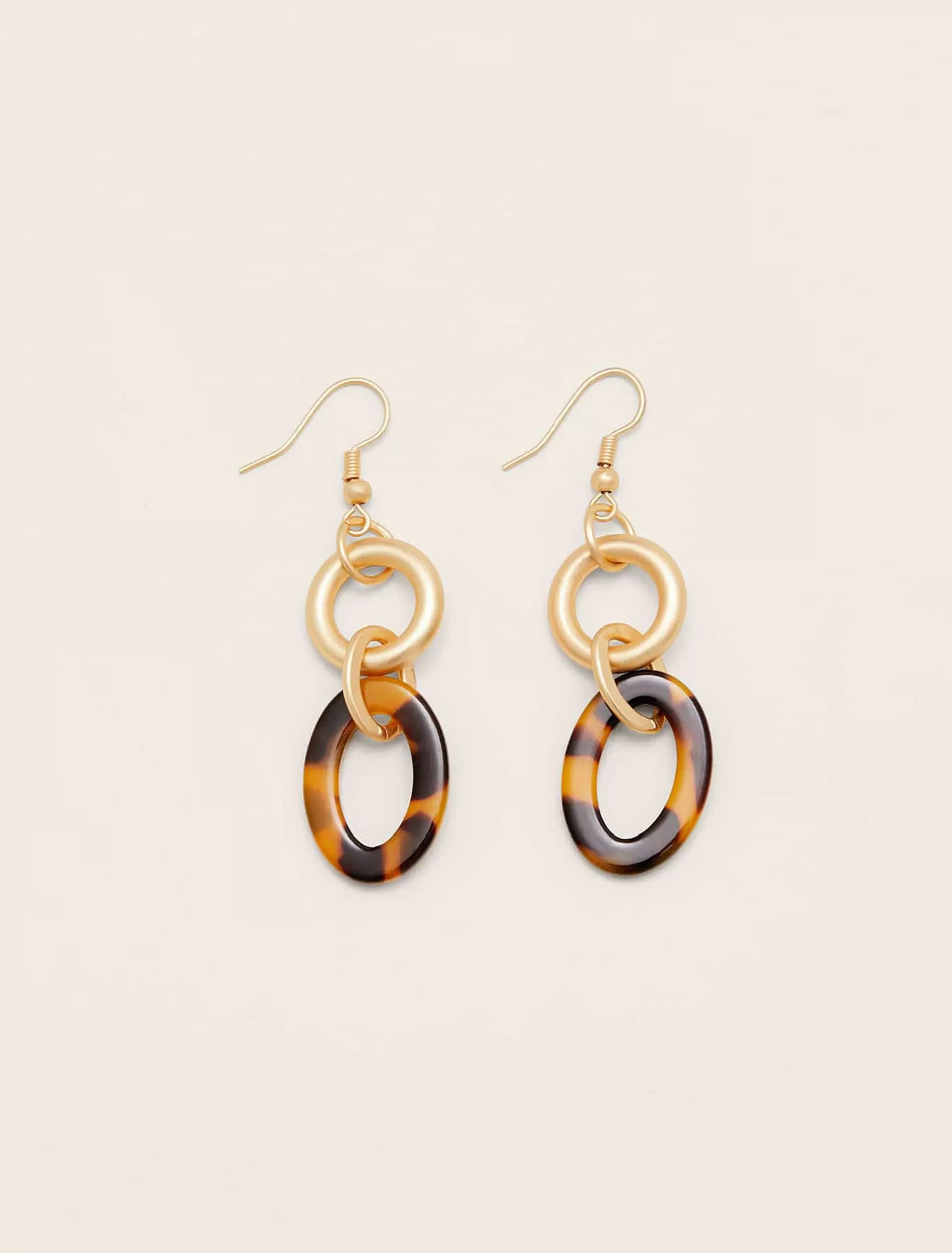 Phase Eight Nell Tortoise Shell Resin Earrings Multi-Coloured Hot