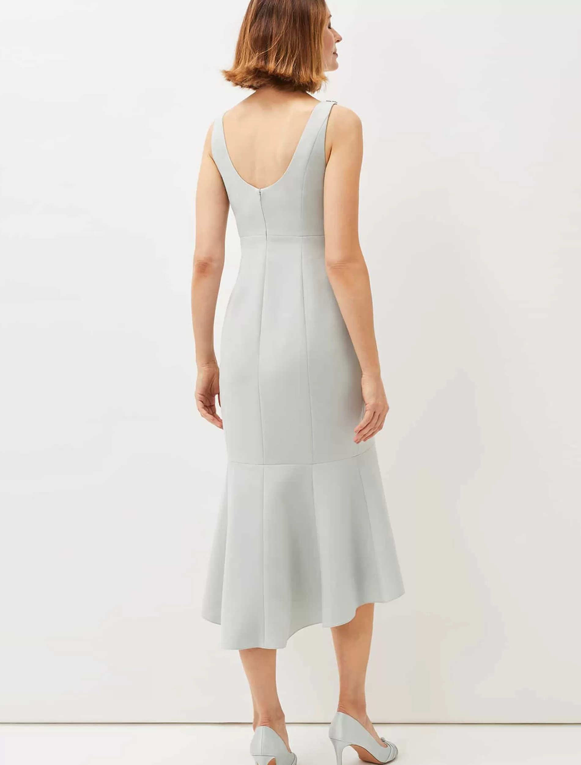 Phase Eight Nia Embellished Scuba Dress Eau De Nil Online