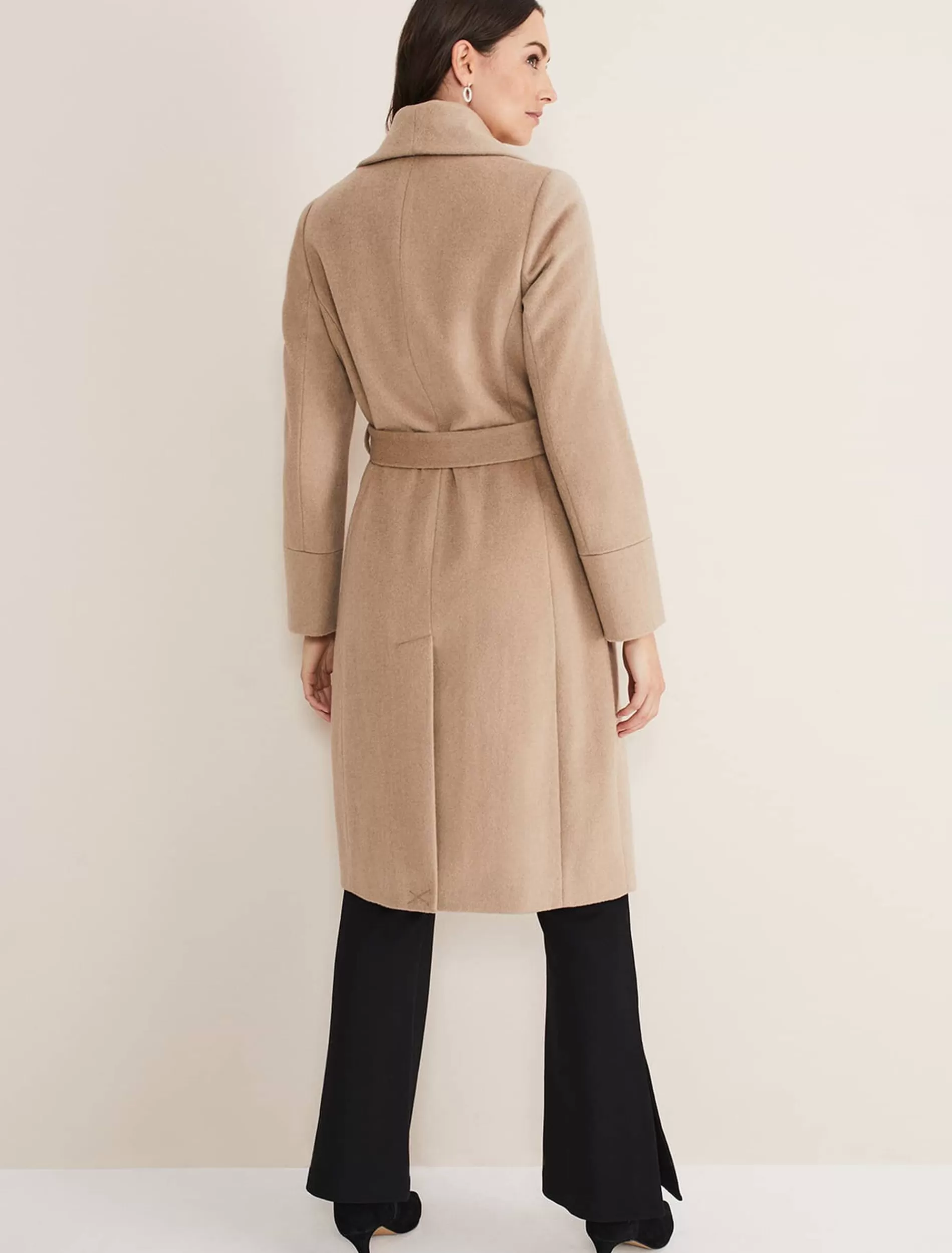 Phase Eight Nicci Wool Belted Coat Camel Online