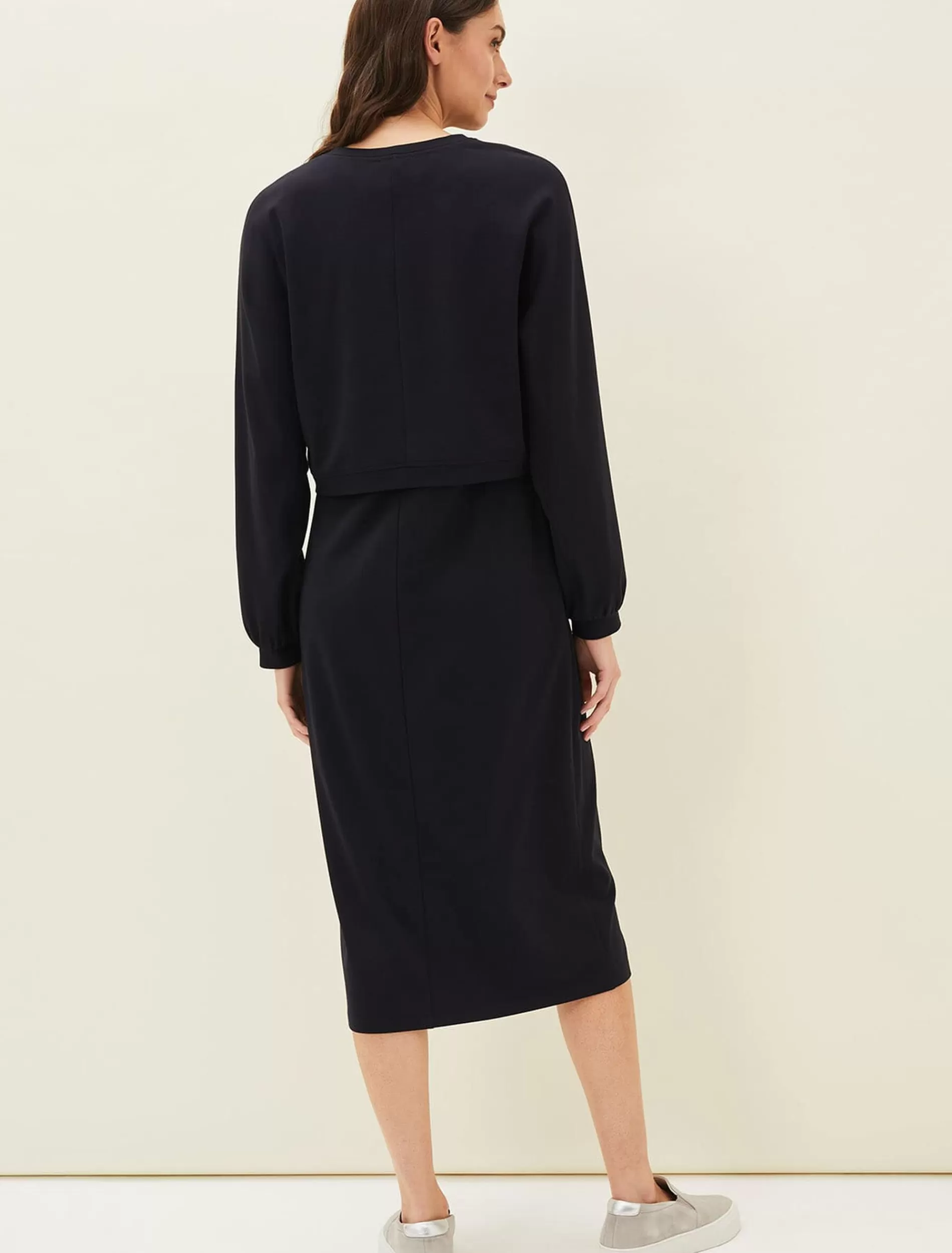 Phase Eight Nici Two Piece Jersey Dress Navy Cheap