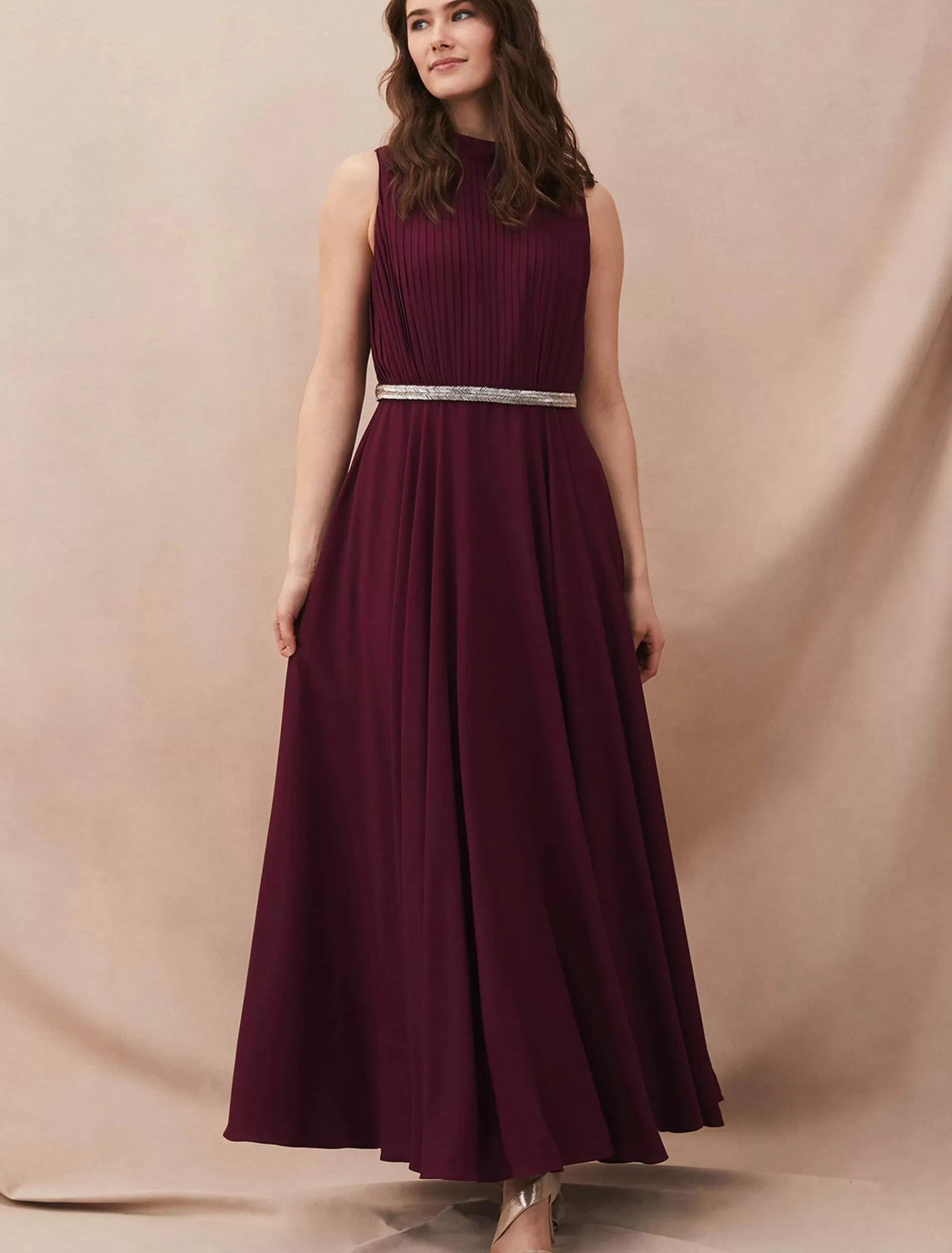 Phase Eight Nicola Maxi Dress Berry Cheap