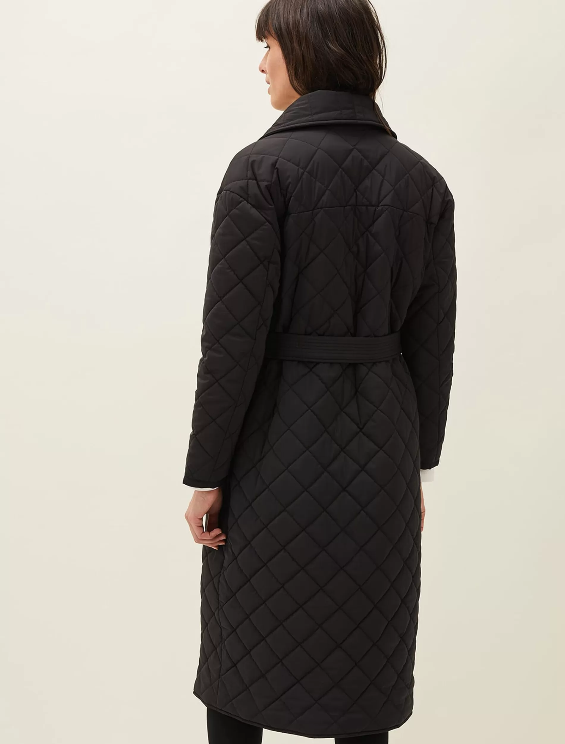 Phase Eight Nila Quilted Puffer Coat Black Hot