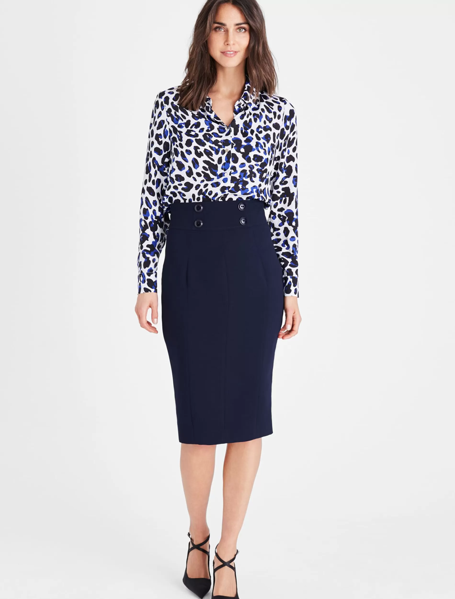 Phase Eight Nina City Suit Skirt Navy Best Sale