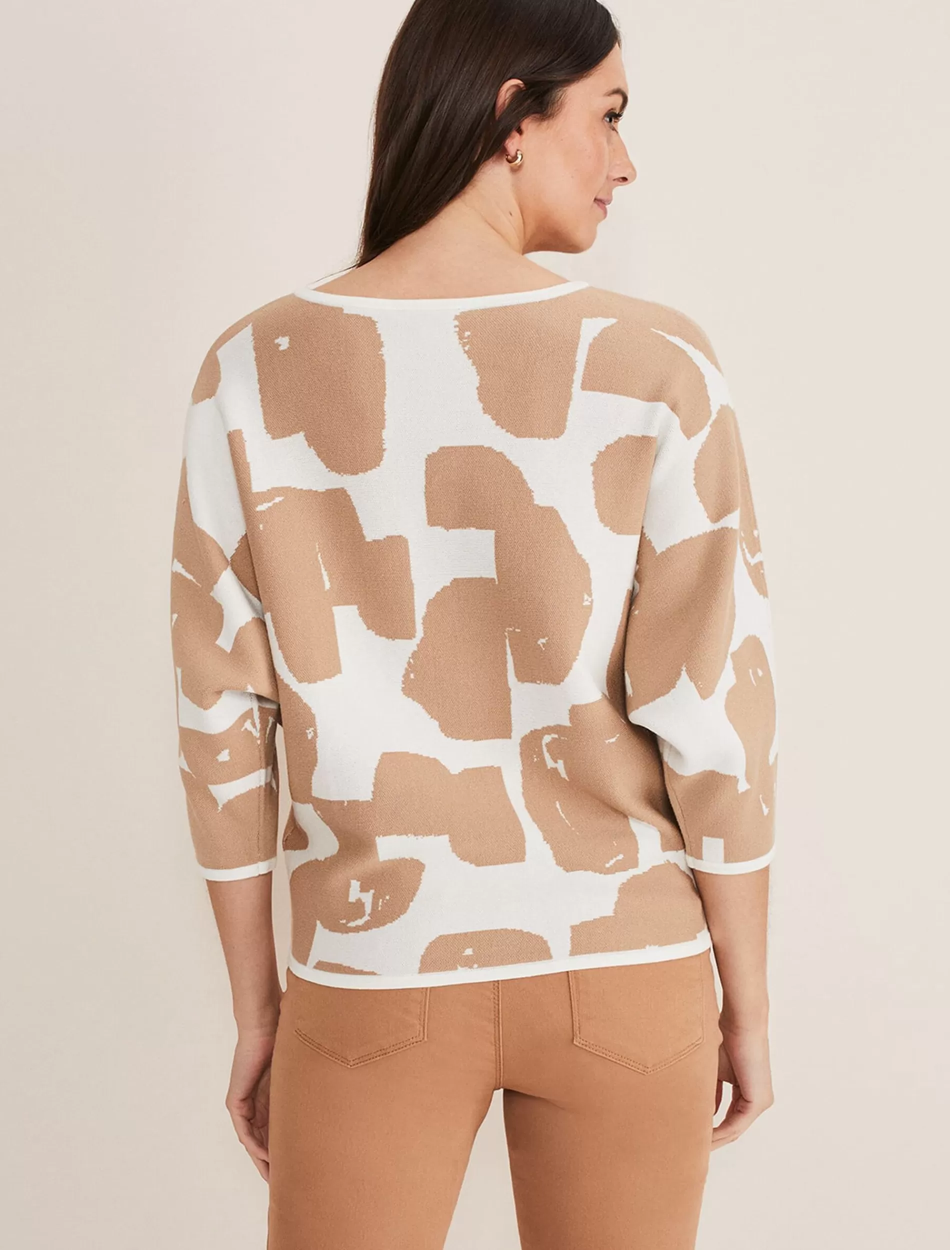 Phase Eight Nixie Contour Spot Jumper Brown Store