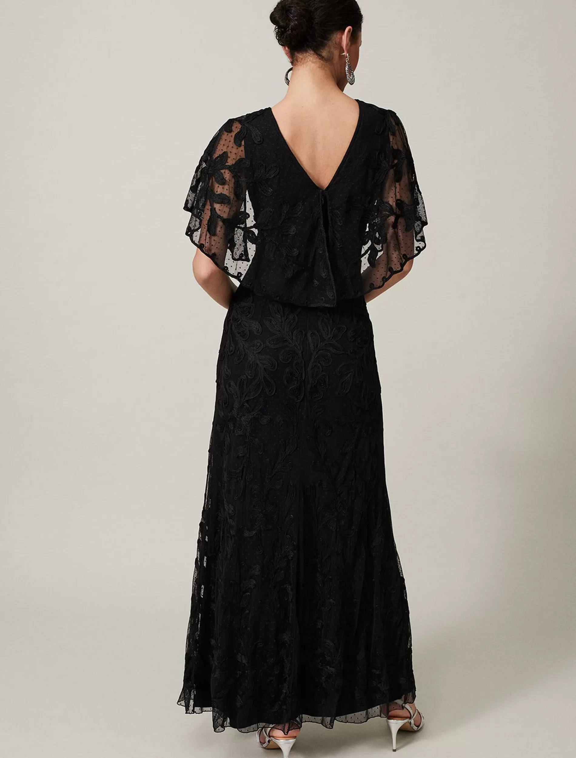 Phase Eight Noelle Tapework Maxi Black Store