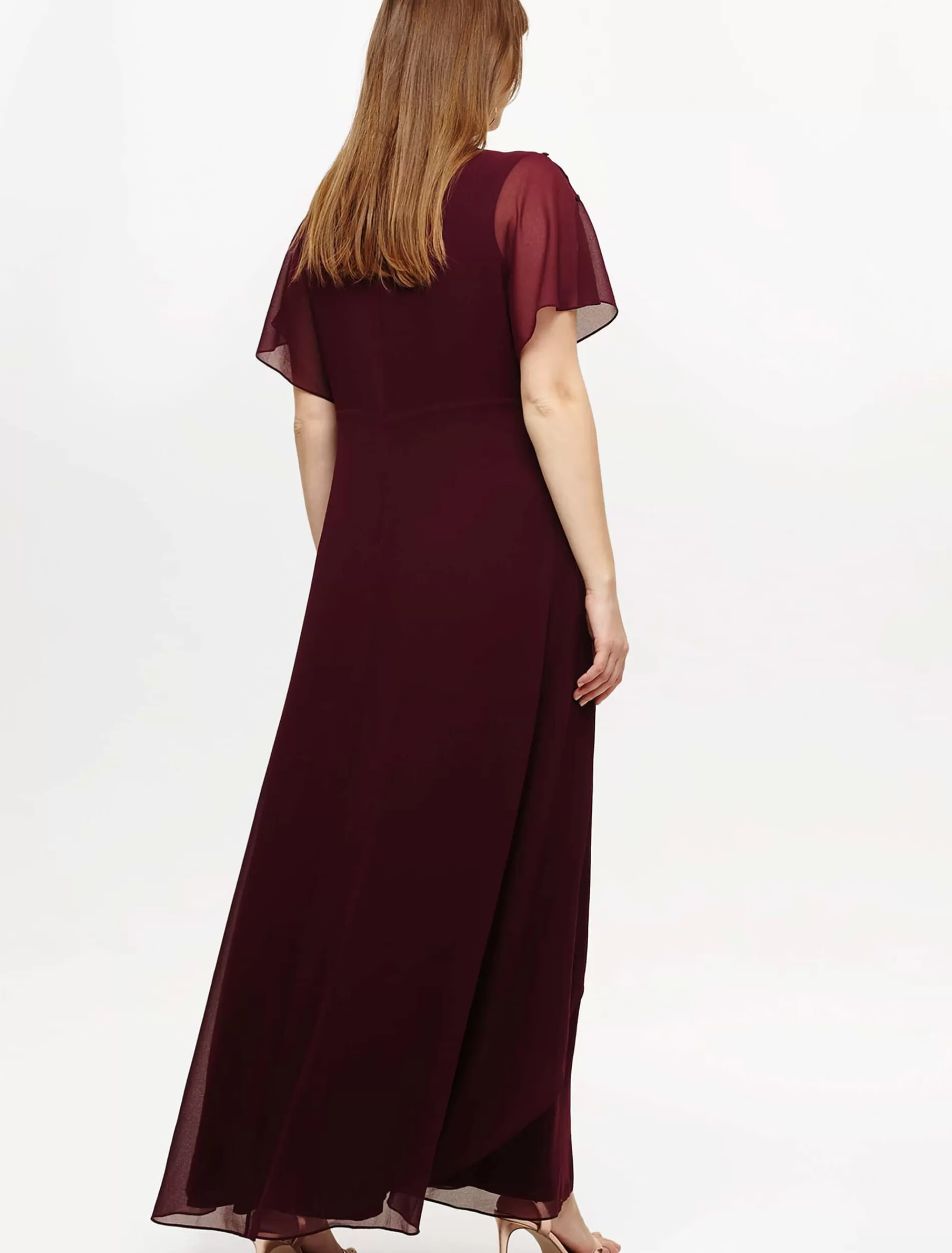 Phase Eight Nova Bridesmaid Maxi Dress Berry Discount