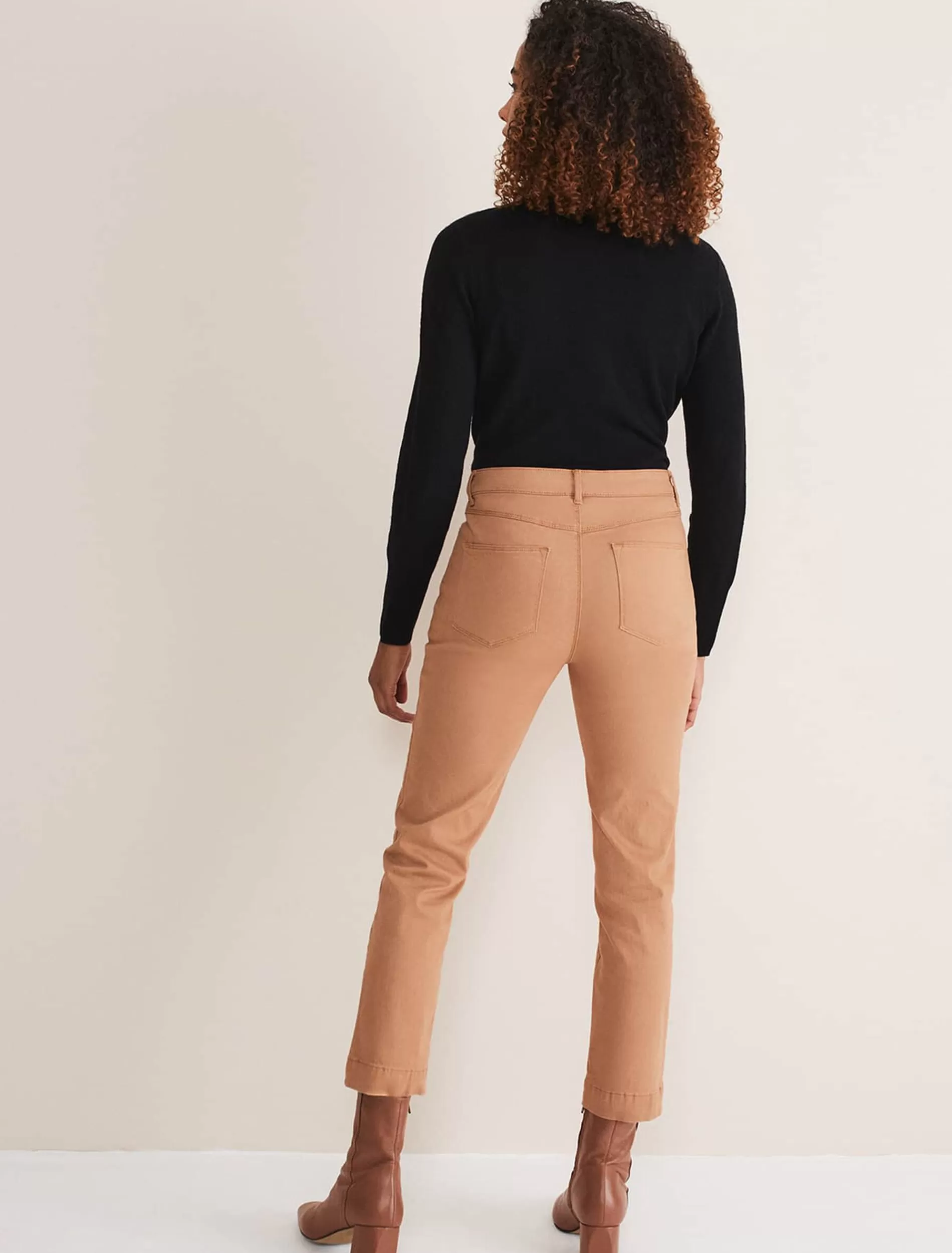 Phase Eight Ocha Straight Leg Jeans Dark Camel Fashion