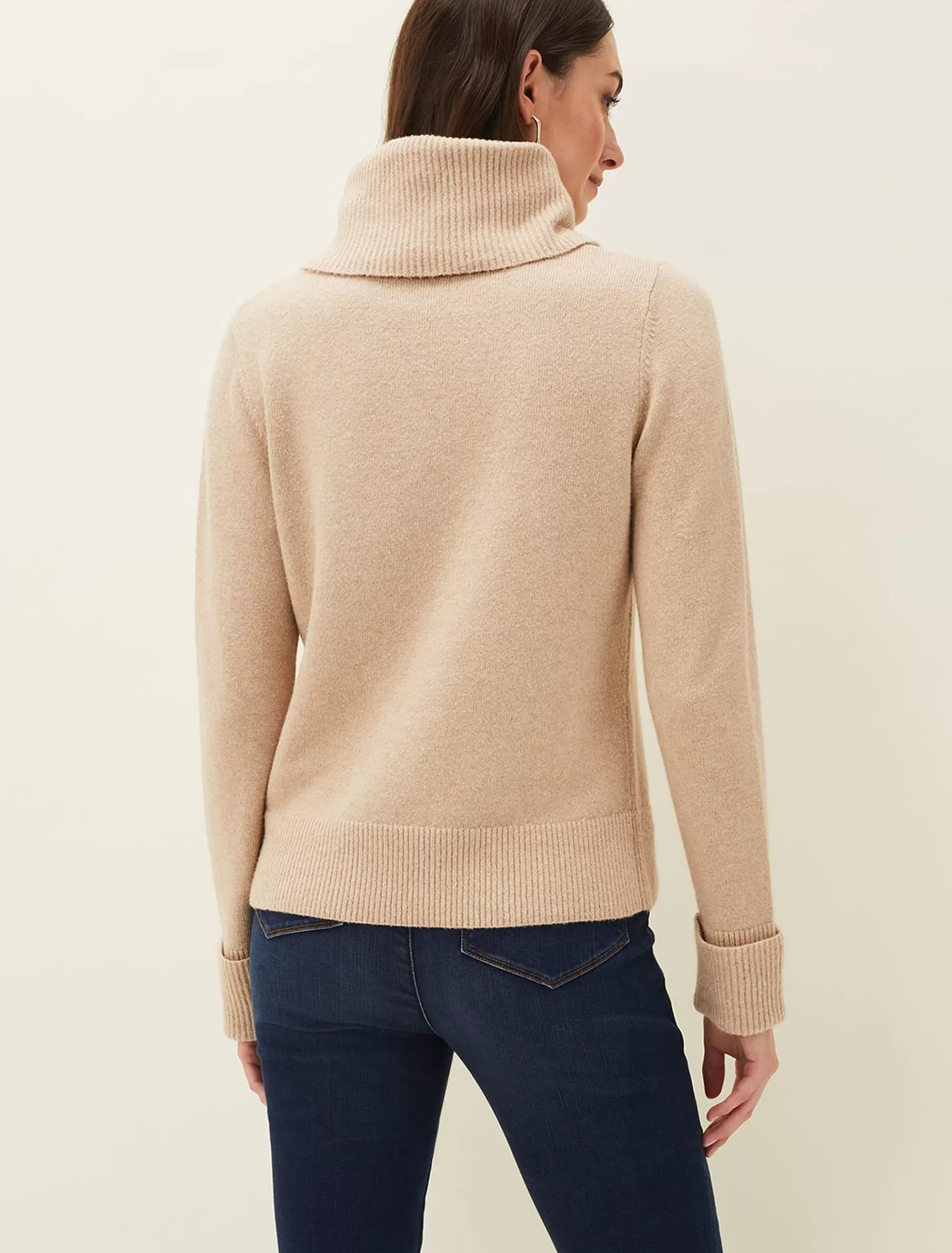 Phase Eight Odelia Cowl Neck Jumper Camel Hot