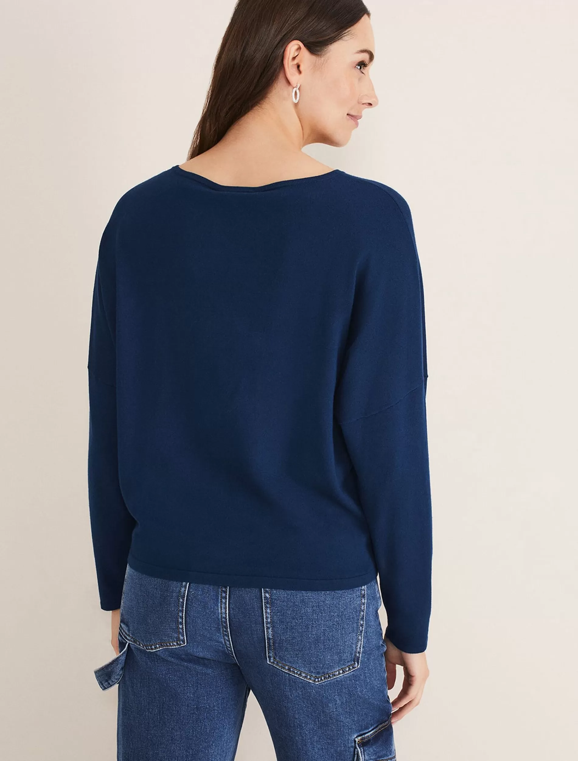 Phase Eight Olivian Fine Knit Jumper Dark Teal Sale
