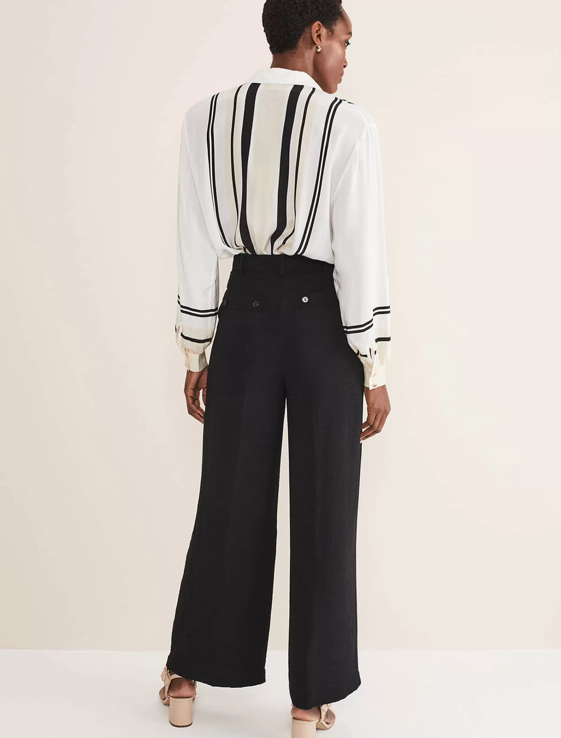Phase Eight Opal Wide Leg Trousers Black Shop