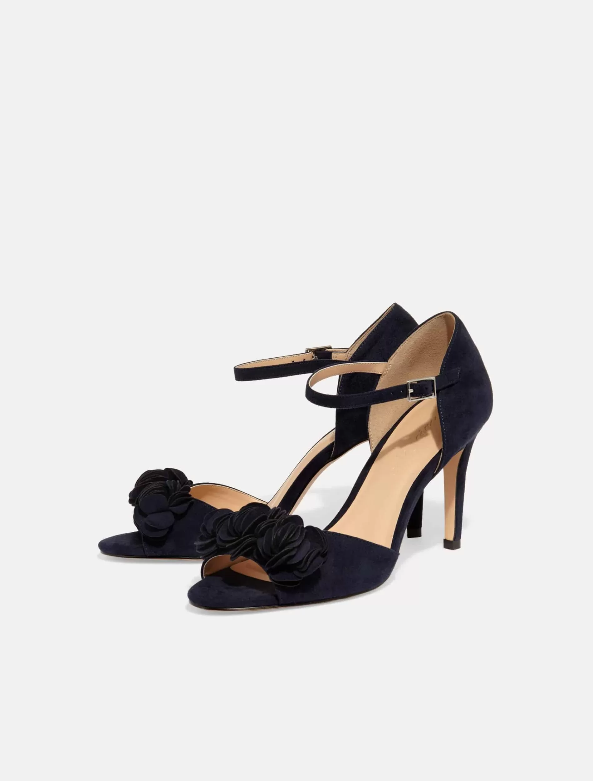 Phase Eight Ophelia Flower Trim Sandals Navy Online