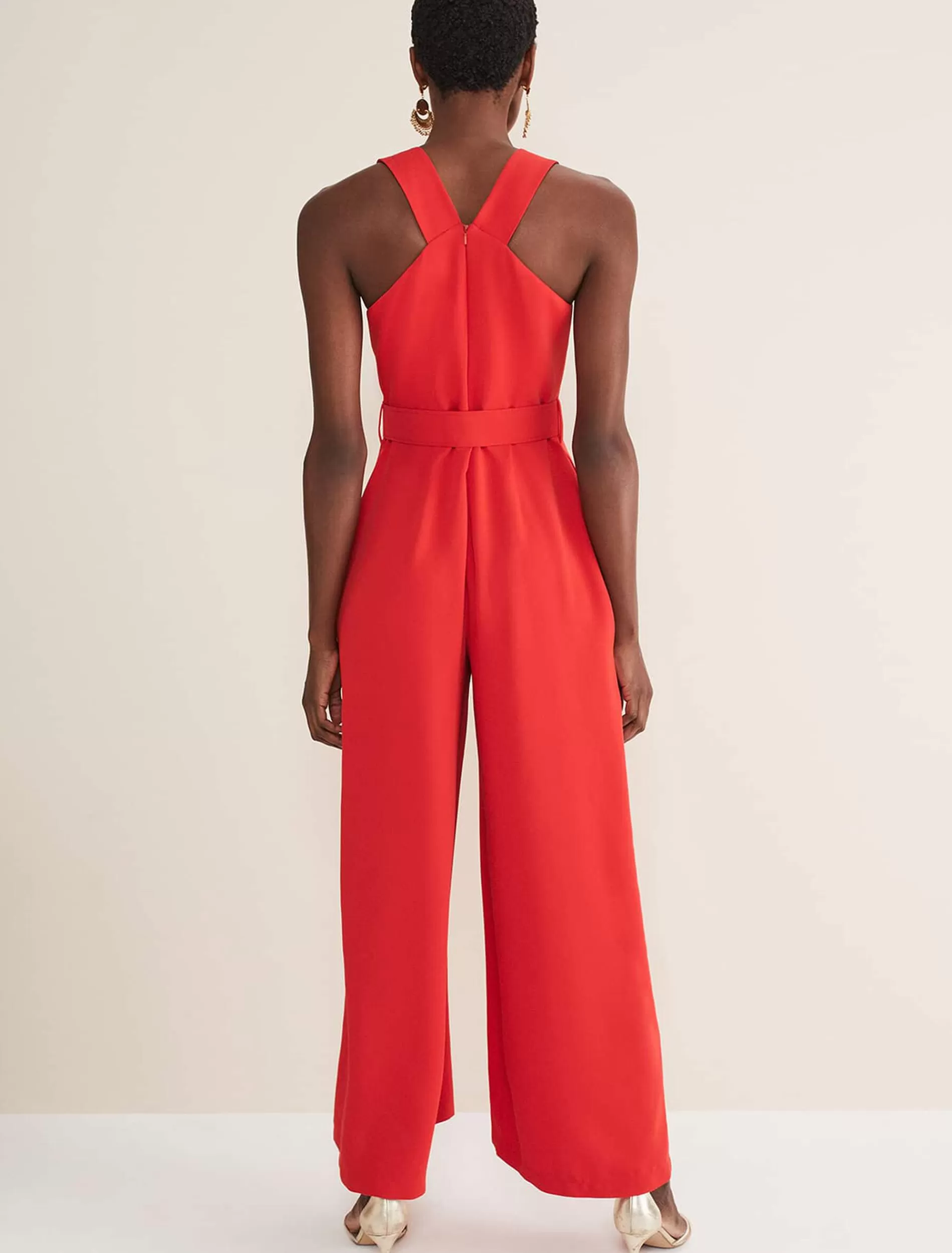 Phase Eight Orla Twist Neck Jumpsuit Fire Best