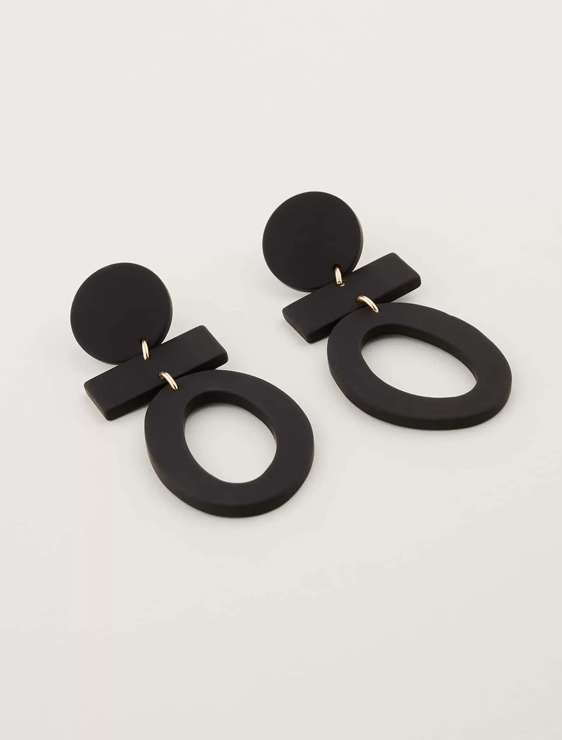 Phase Eight Painted Abstract Drop Earring Black Online