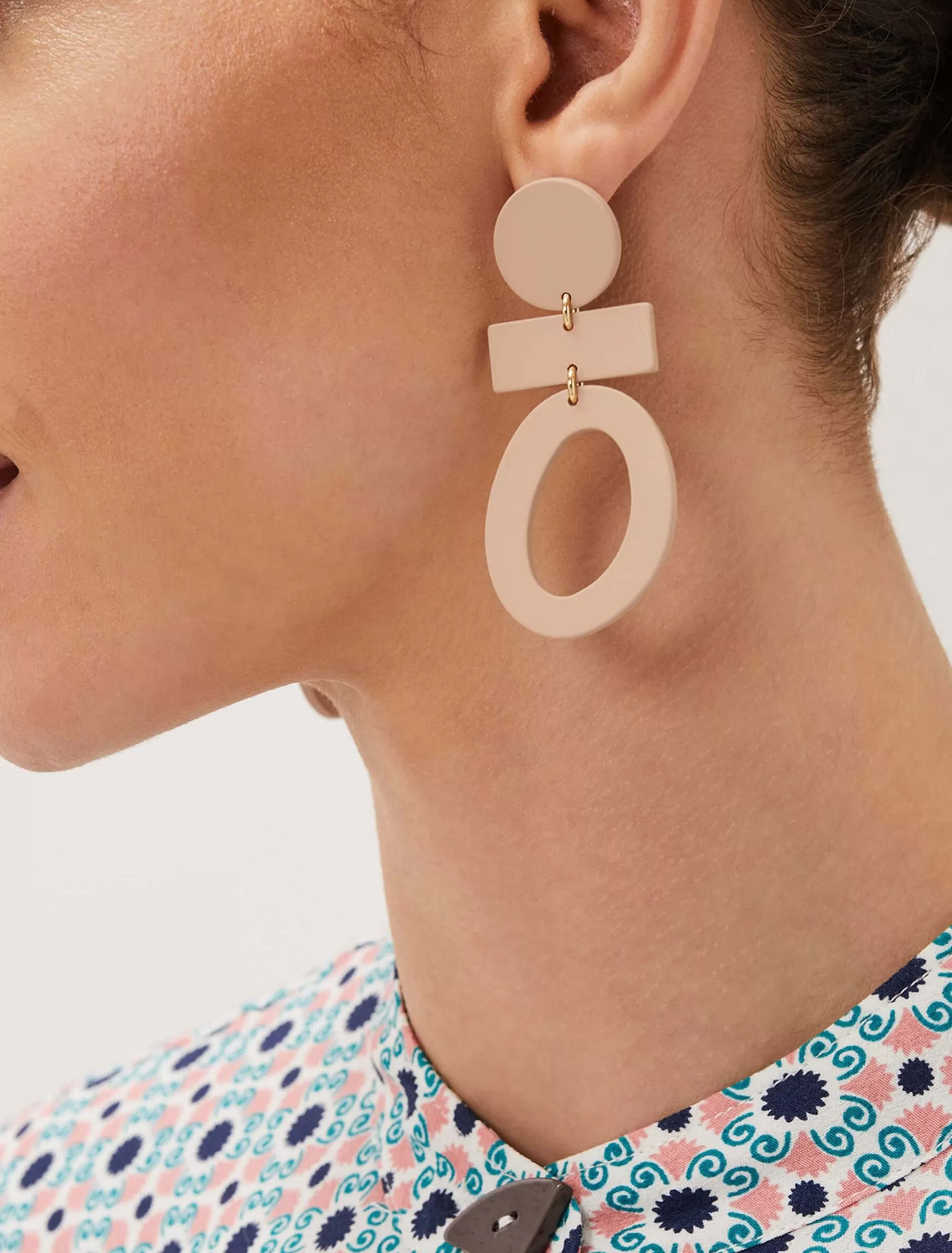 Phase Eight Painted Abstract Drop Earring Putty Shop