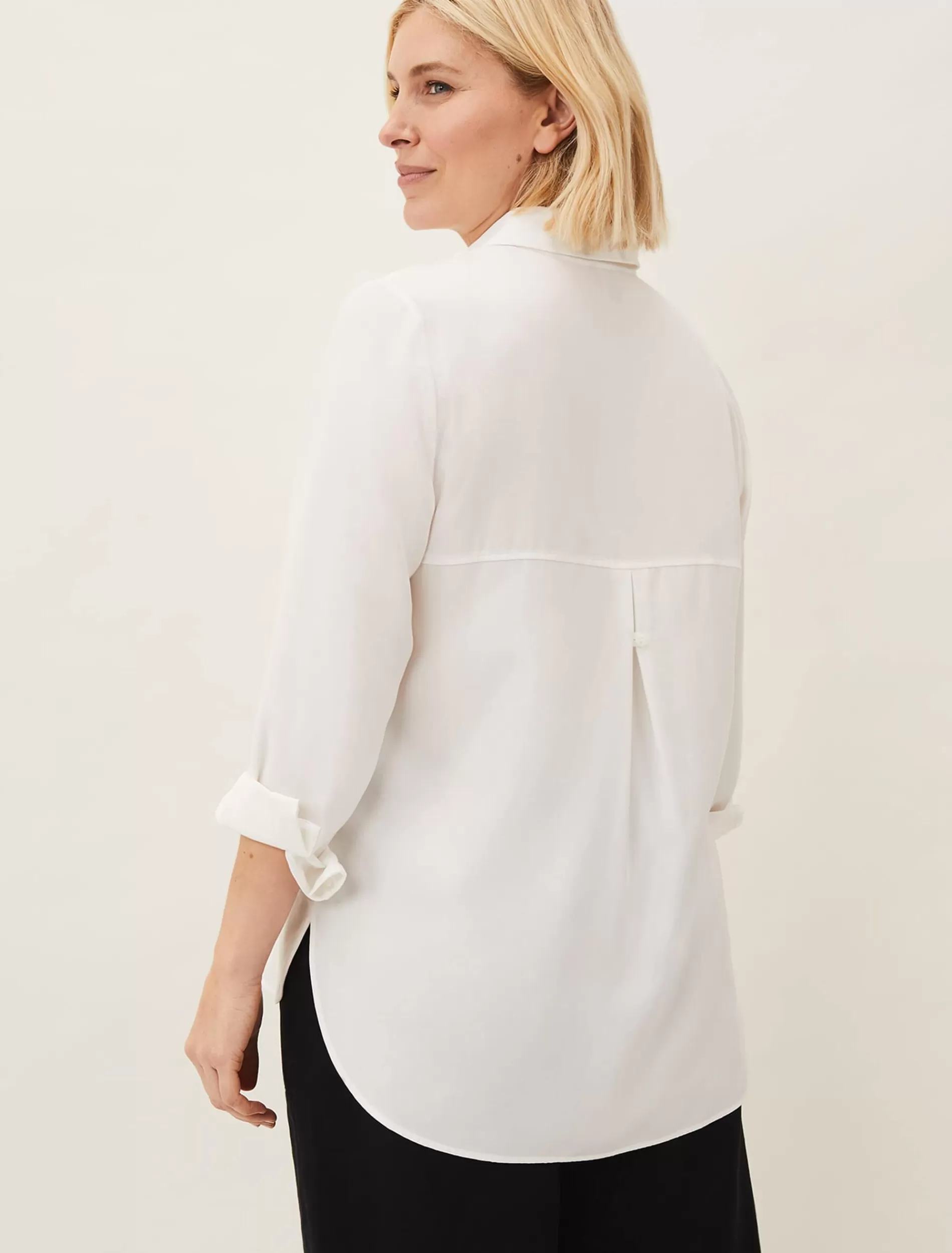 Phase Eight Palmer Button Through Shirt Ivory Best