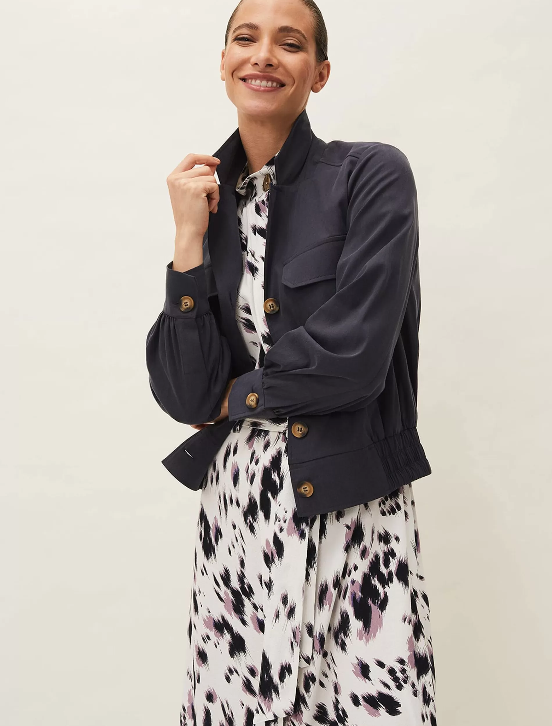 Phase Eight Pandora Shacket Carbon Sale