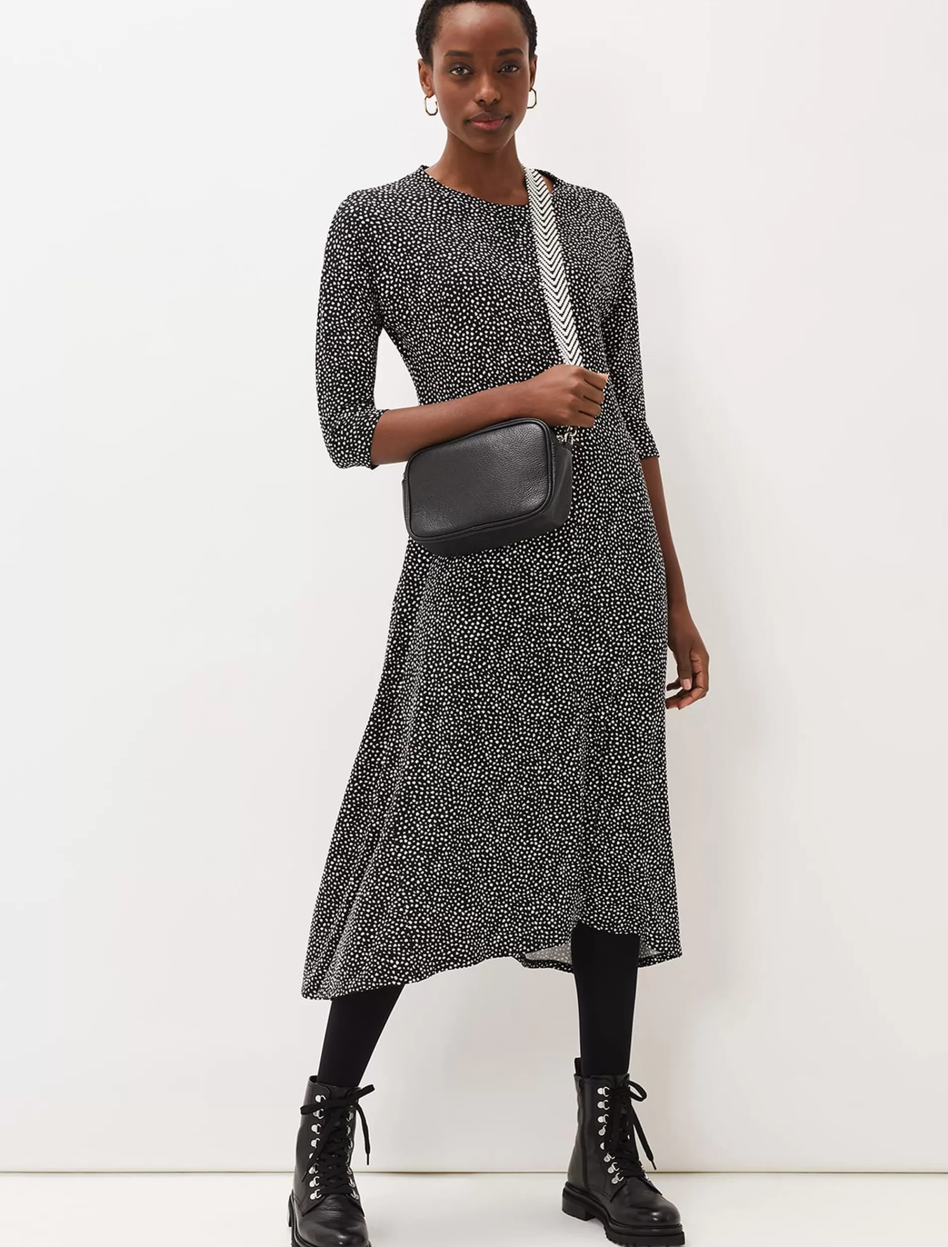 Phase Eight Paris Spot Print Dress Multi-Coloured Discount