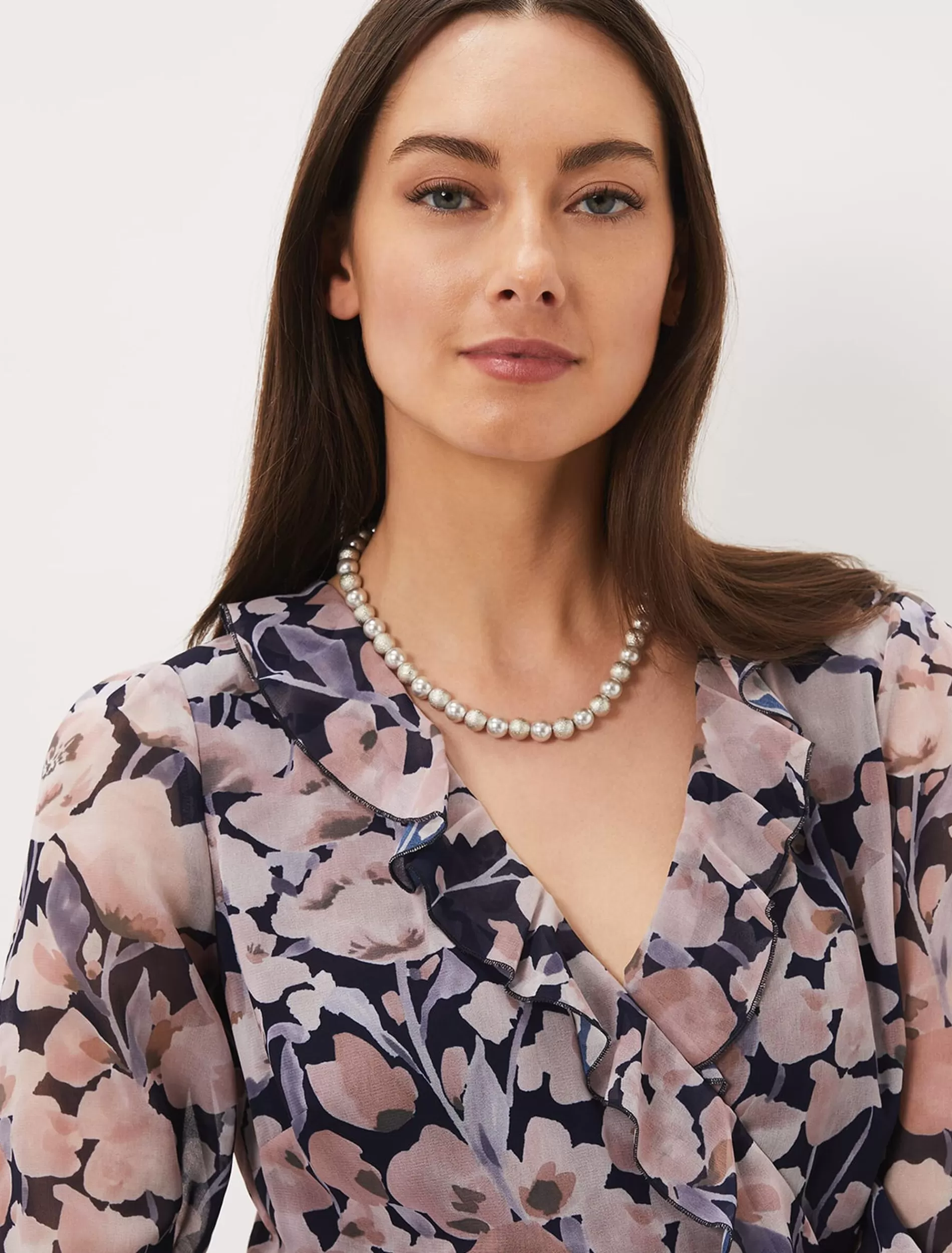 Phase Eight Pearl And Bead Necklace Silver Online