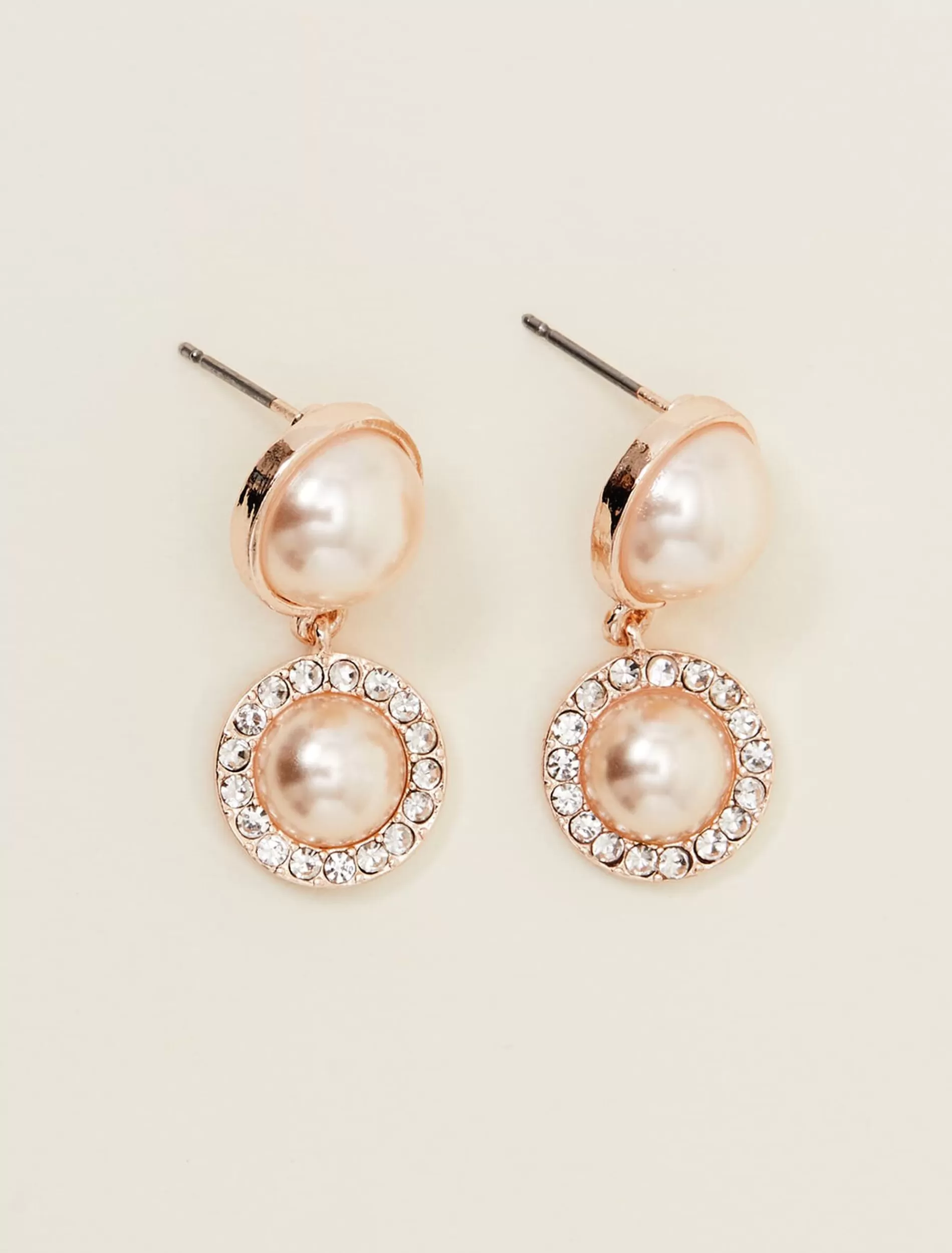 Phase Eight Pearl And Stone Drop Earrings Rose Gold Flash Sale