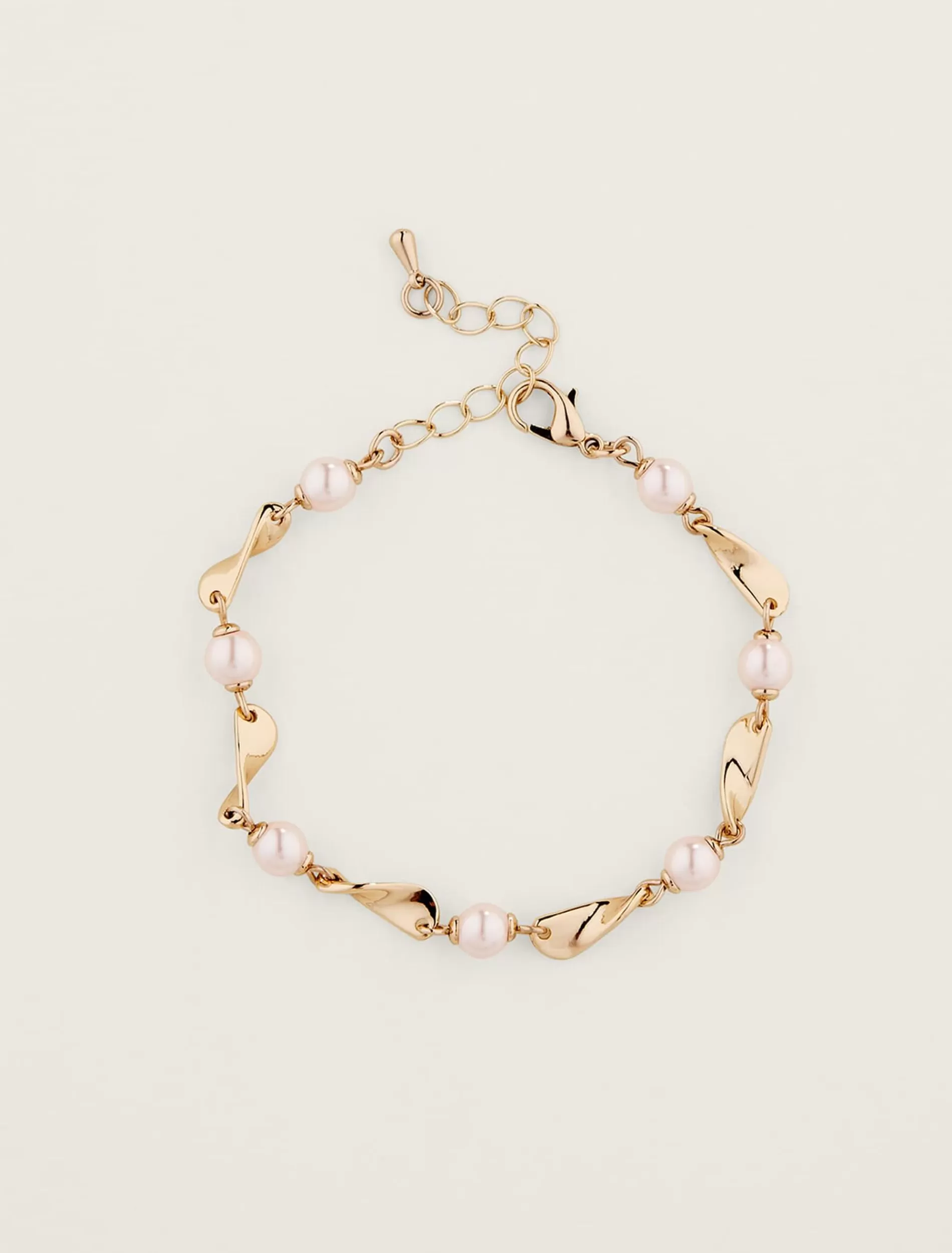 Phase Eight Pearl And Twist Bracelet Gold Store