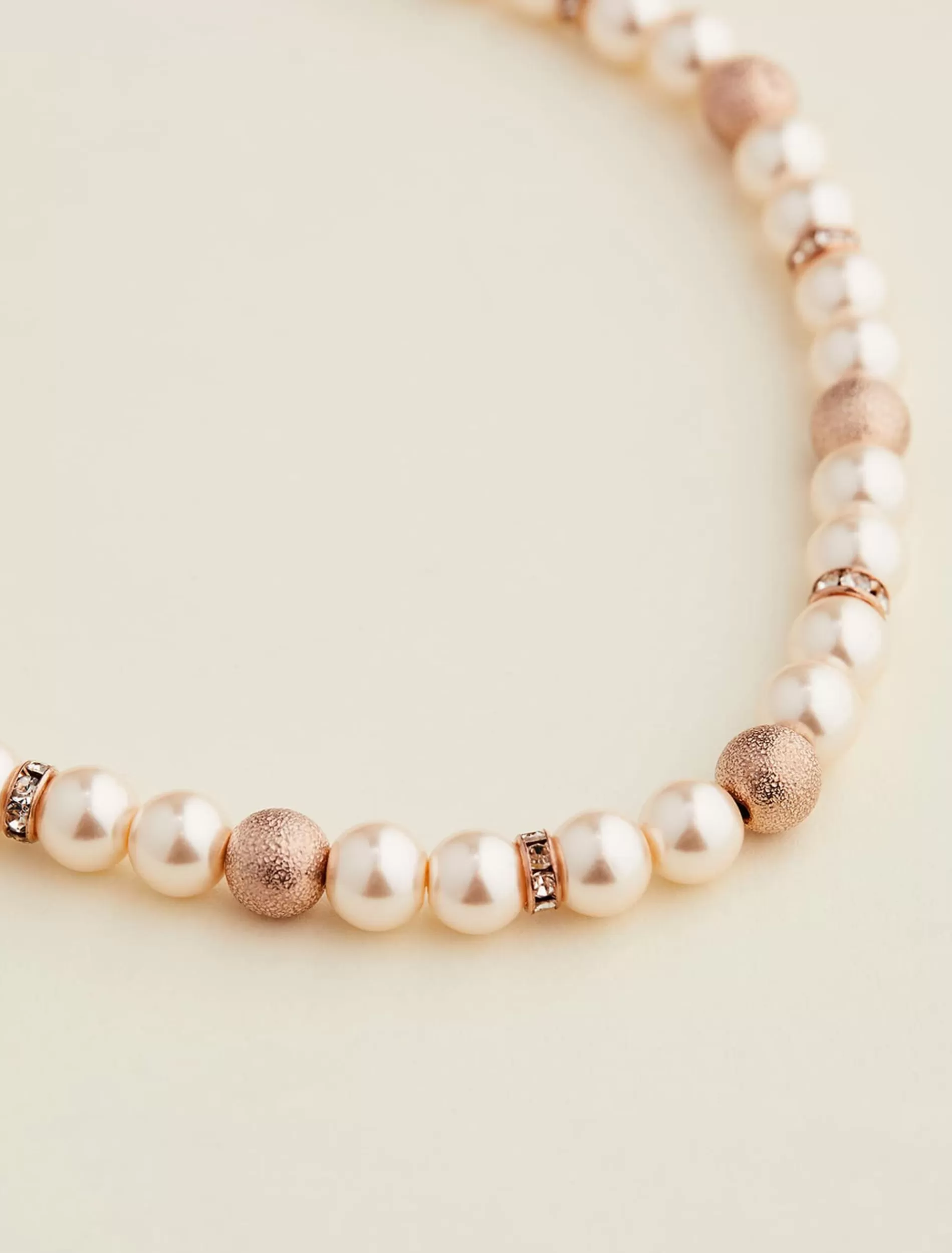 Phase Eight Pearl Beaded Necklace Rose Gold Best Sale