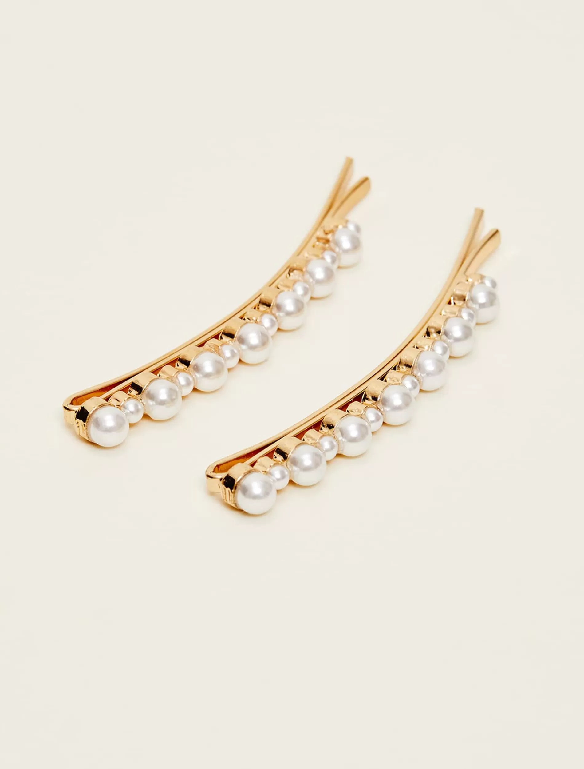 Phase Eight Pearl Hair Slide Gold Fashion