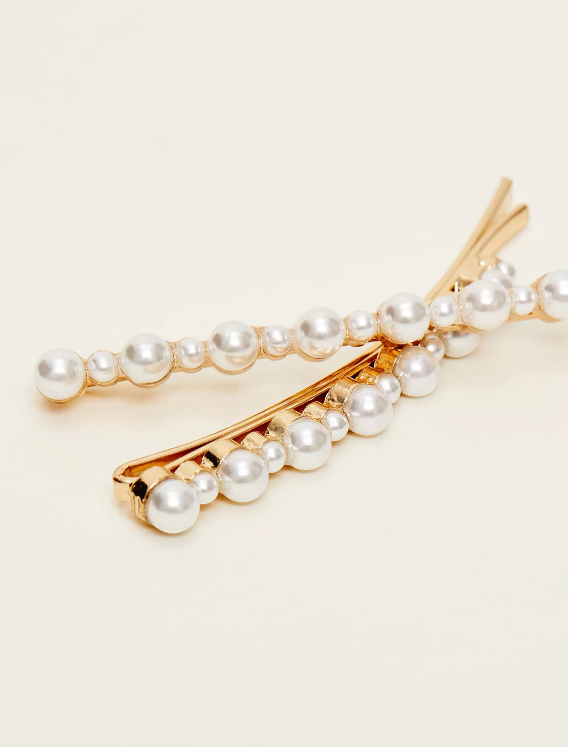 Phase Eight Pearl Hair Slide Gold Fashion
