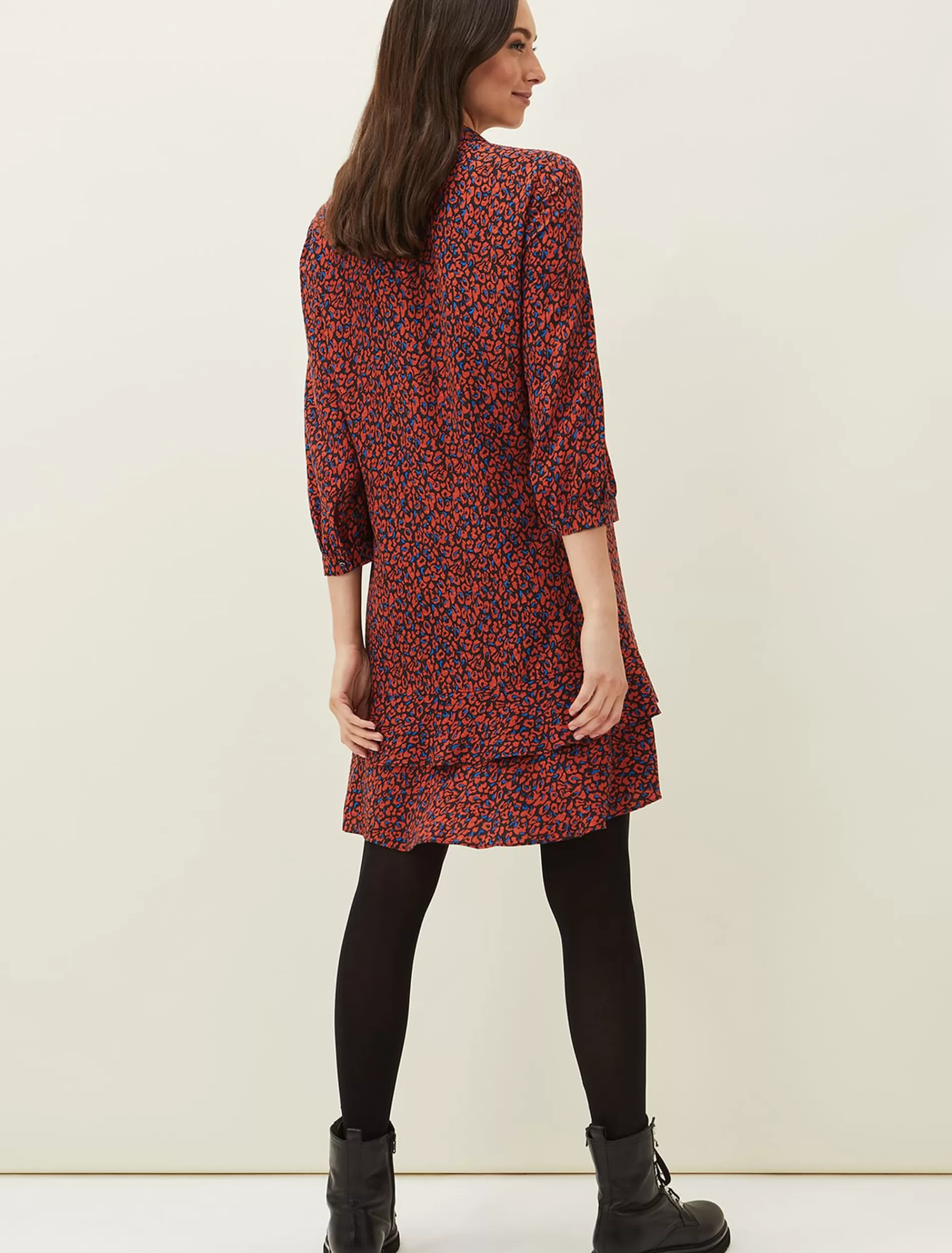 Phase Eight Penele Animal Print Dress Spice/Ink Cheap