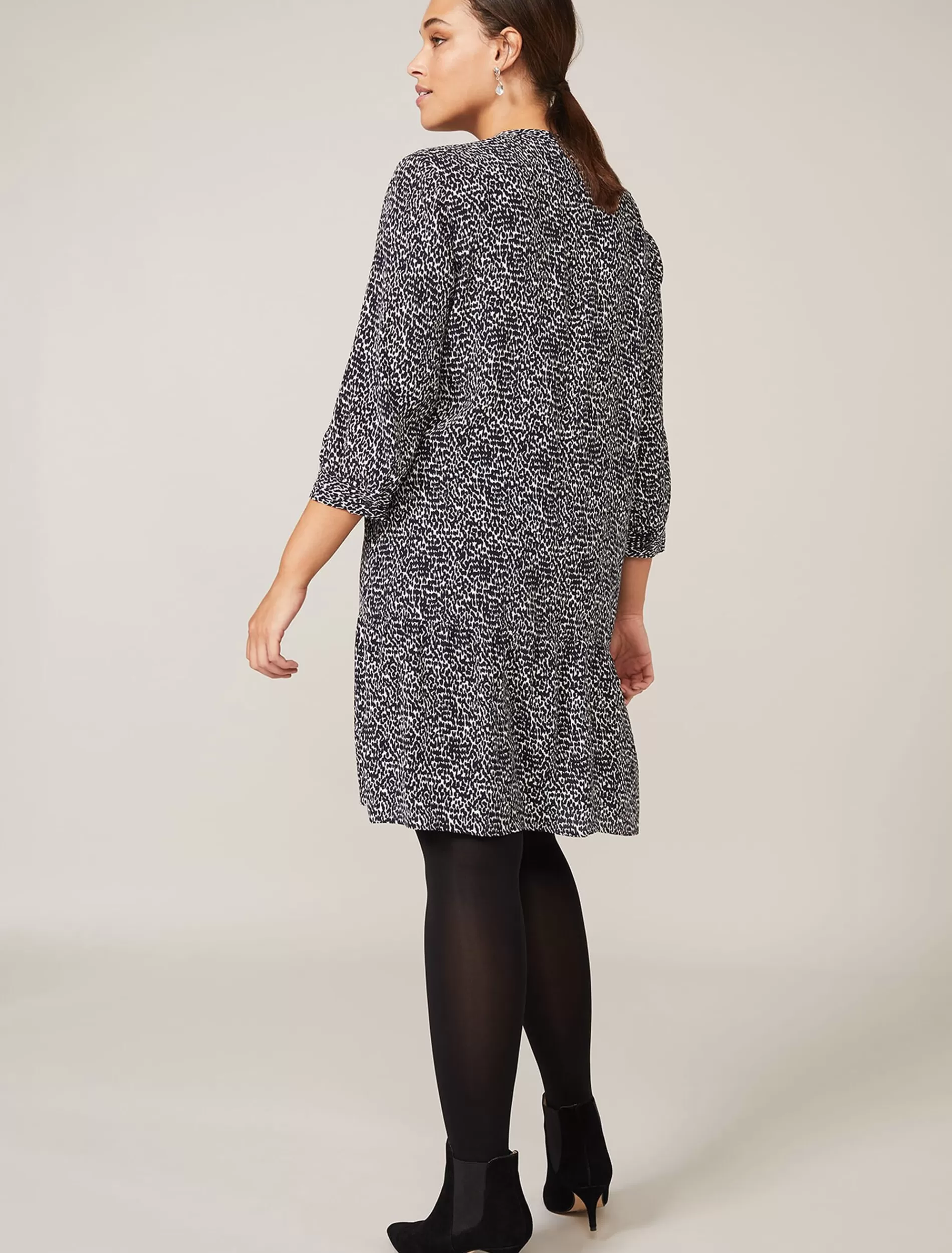 Phase Eight Penele Swing Dress Navy/Ivory Online